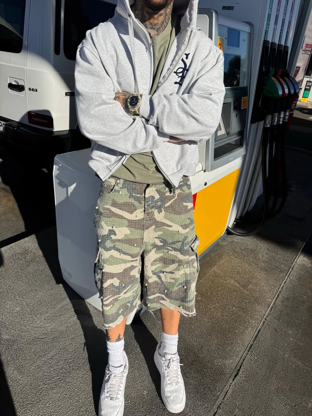 Pearl Camo Jorts