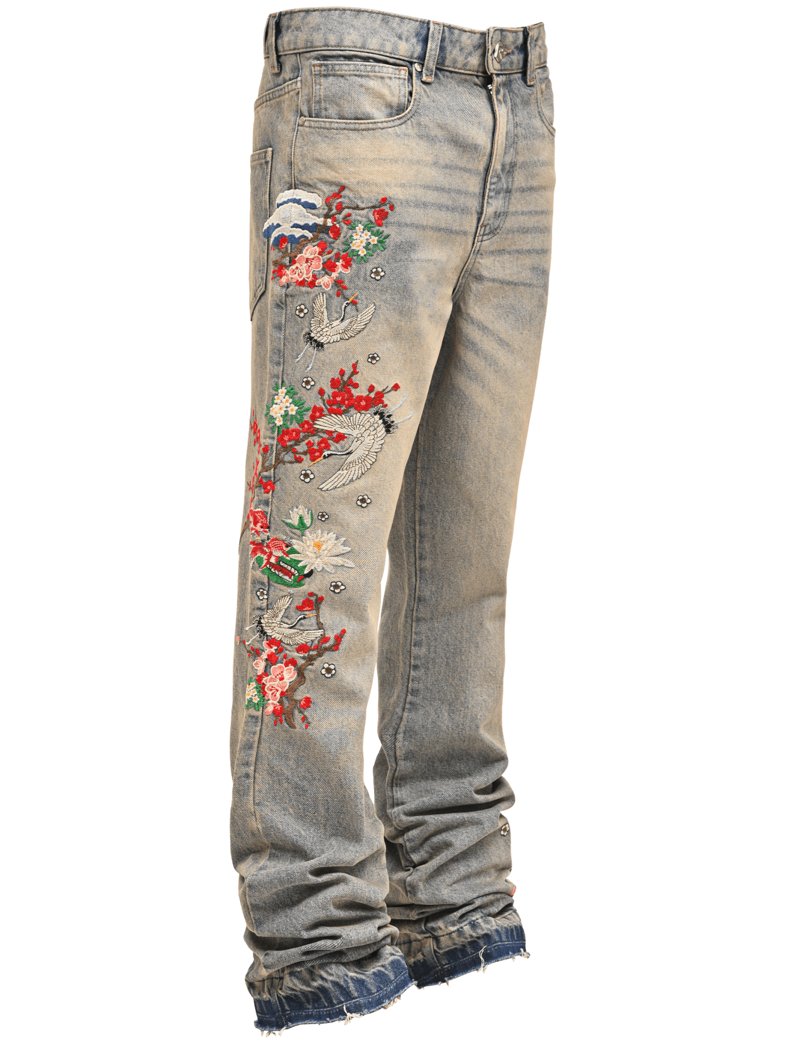 Japanese Garden Denim - Cream Wash