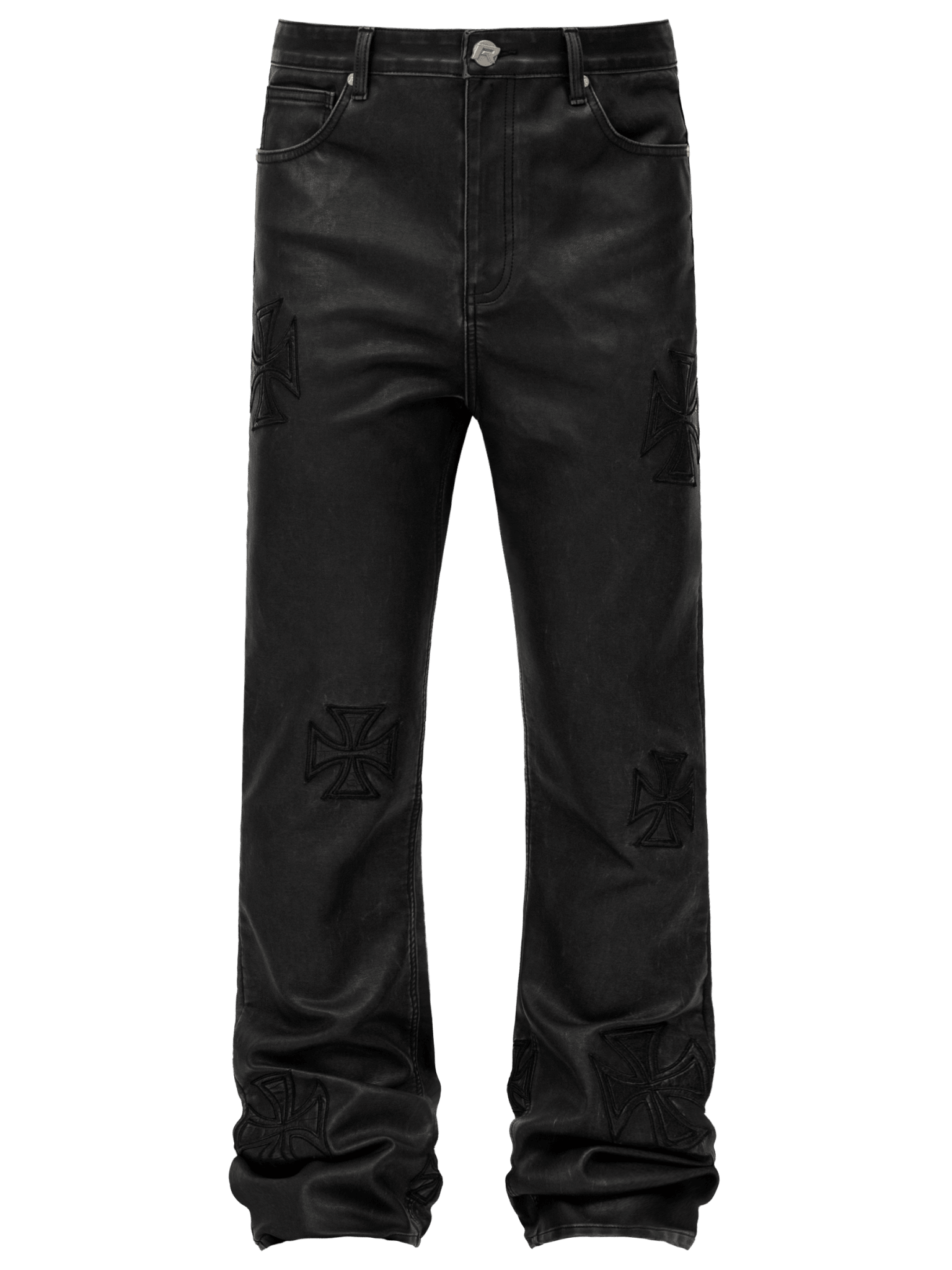 Reputation Studios デニム Leather Cross Denim