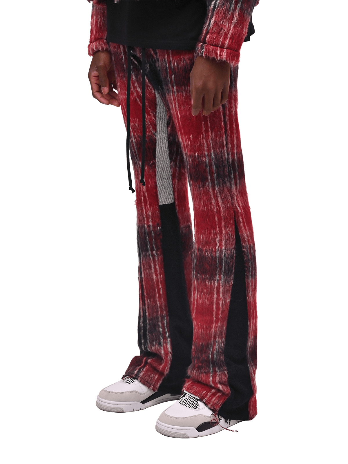 Mohair Flare Sweatpants - Wine - Reputation Studios