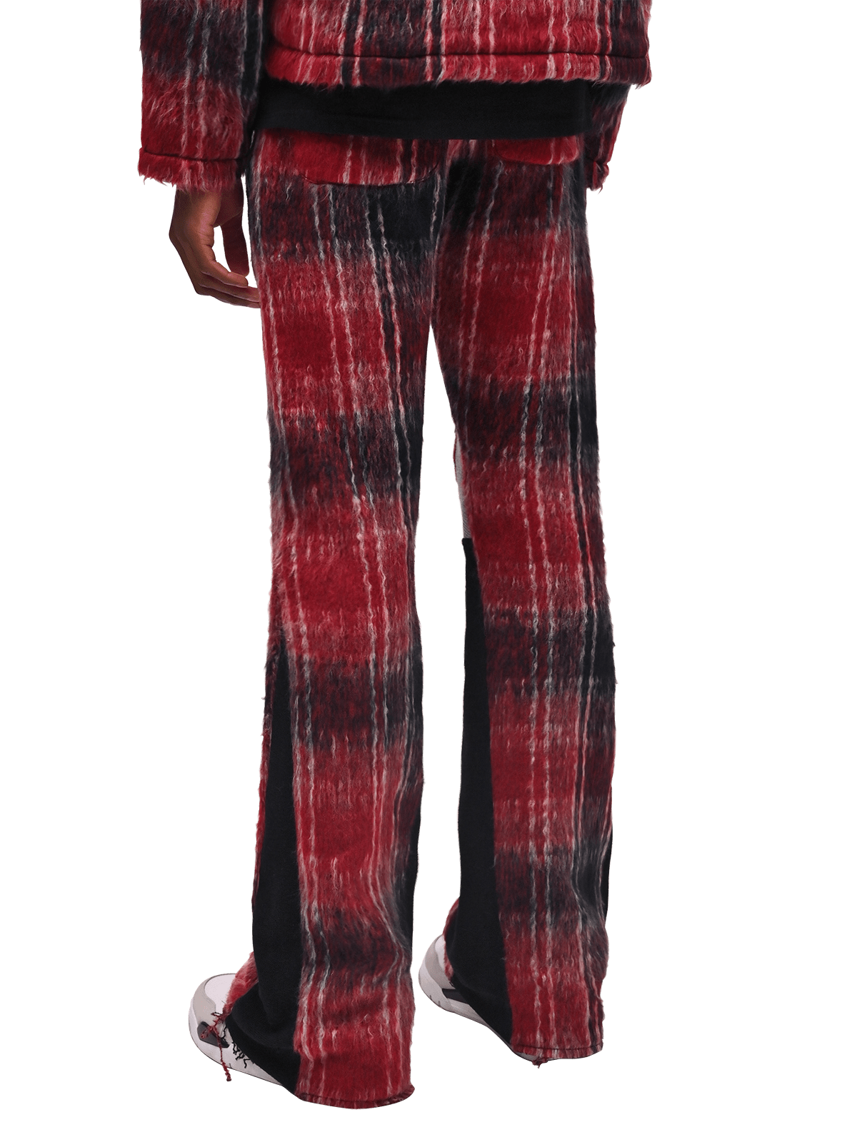 Mohair Flare Sweatpants - Wine - Reputation Studios