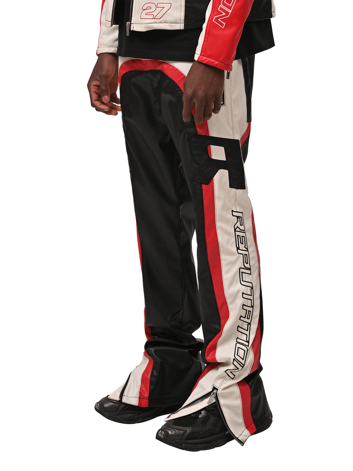 Moto Flare Pants - Black - Reputation Studios