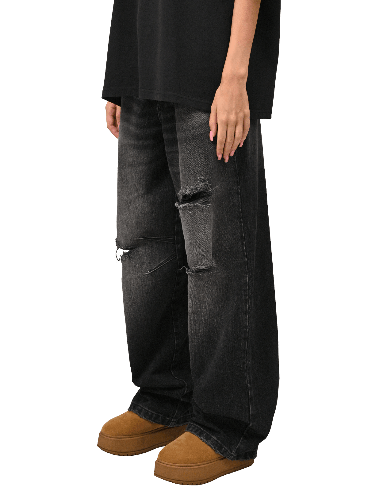 Parachute Denim - Black - Reputation Studios