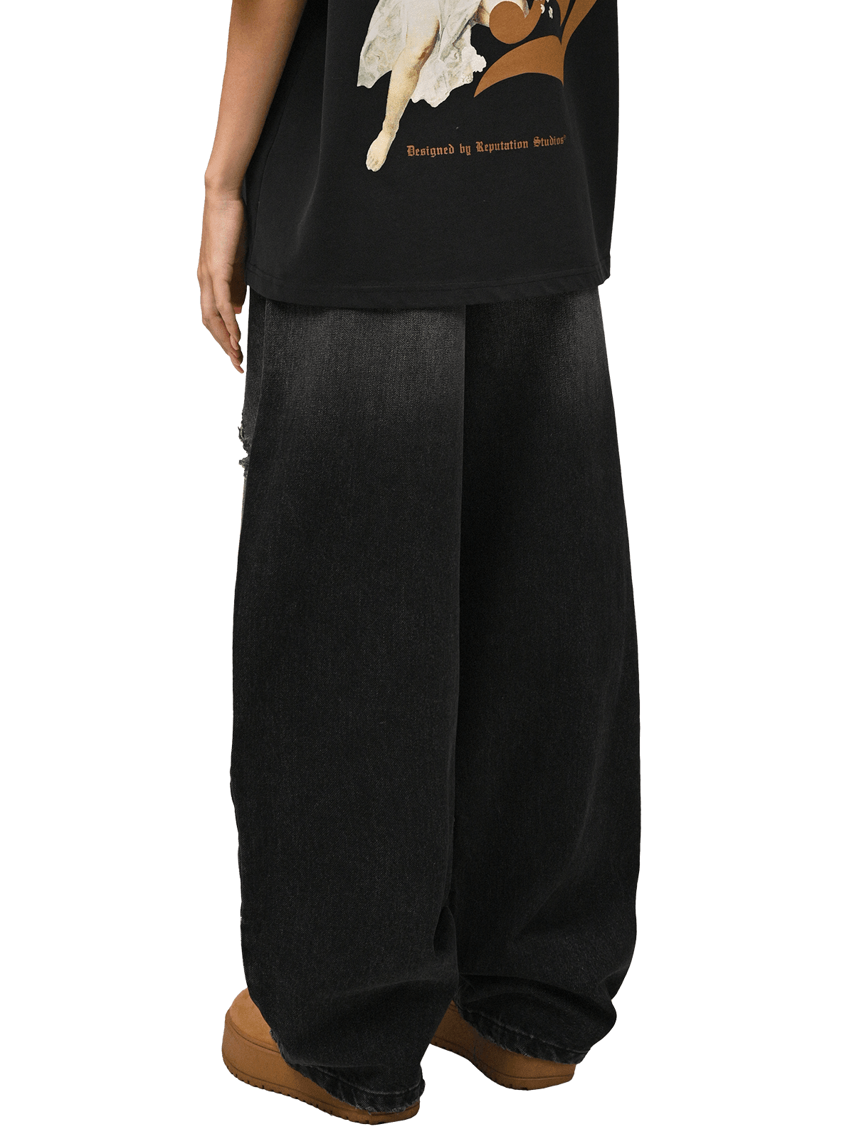 Parachute Denim - Black - Reputation Studios