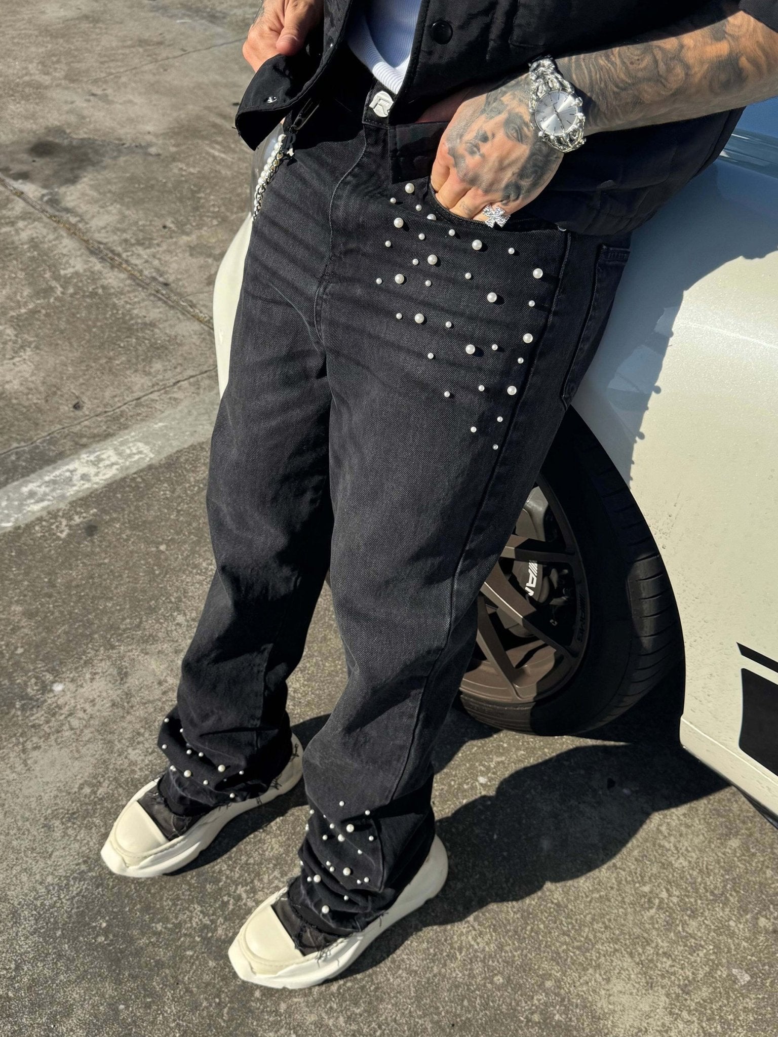 Pearl Denim - Black - Reputation Studios