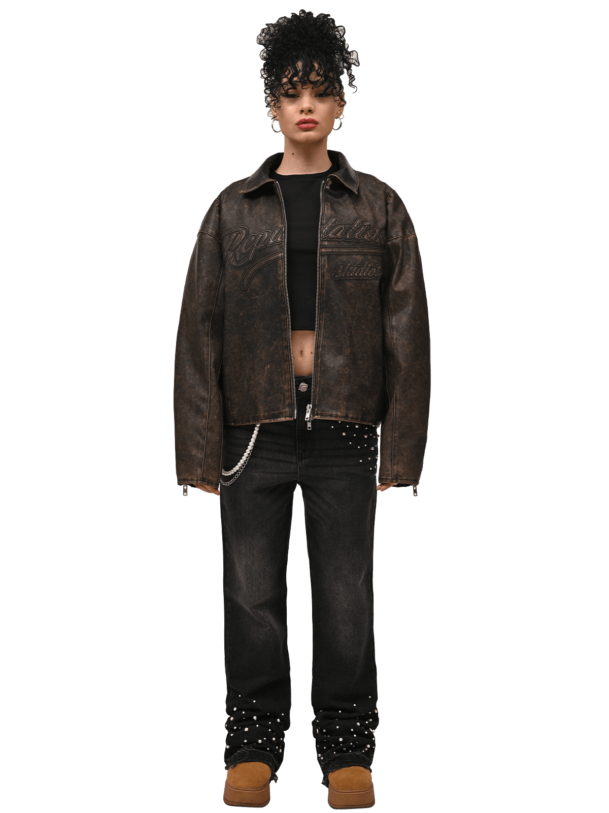 Pearl Denim - Black - Reputation Studios