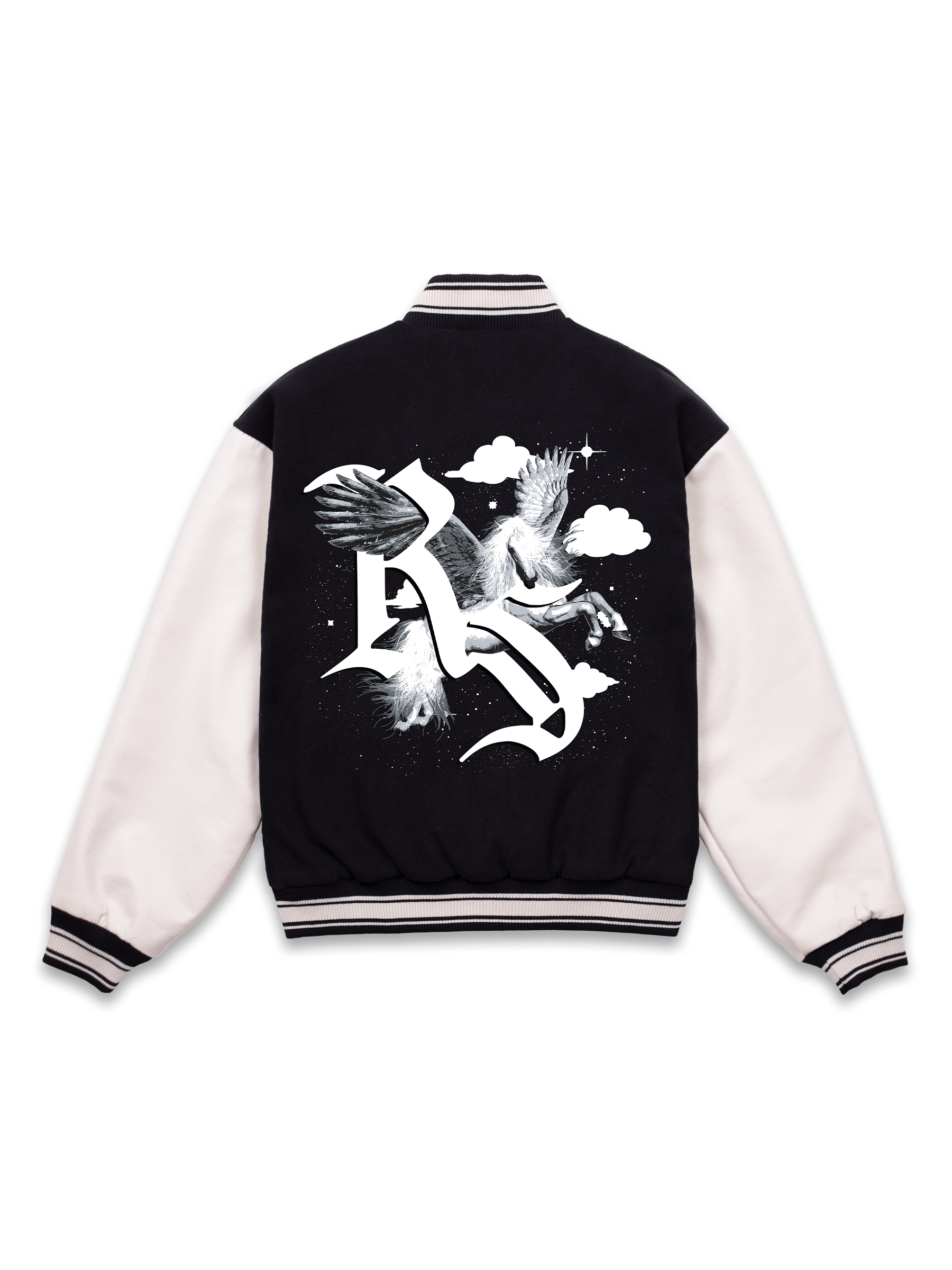 Pegasus Varsity Jacket - Black