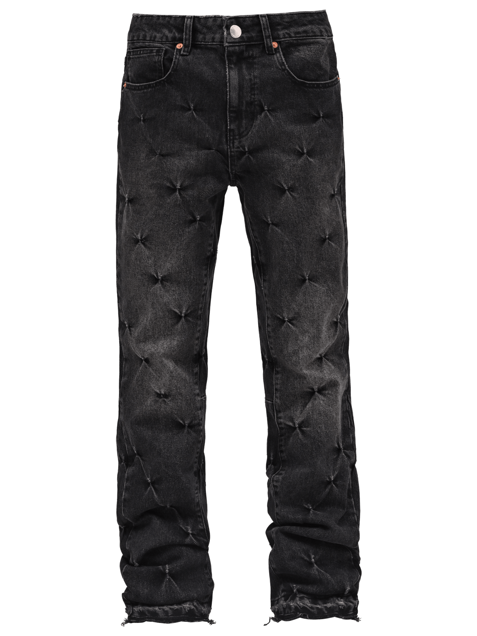 Pinched Flare Denim - Black - Reputation Studios