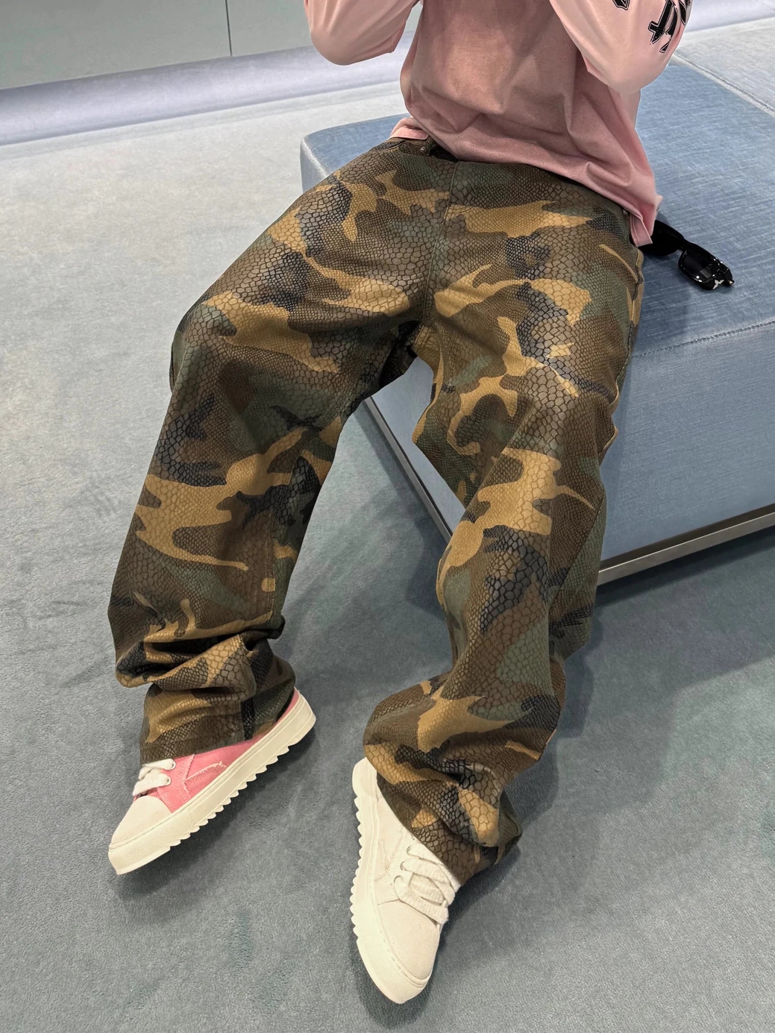 Python Camo Baggy Denim - Reputation Studios