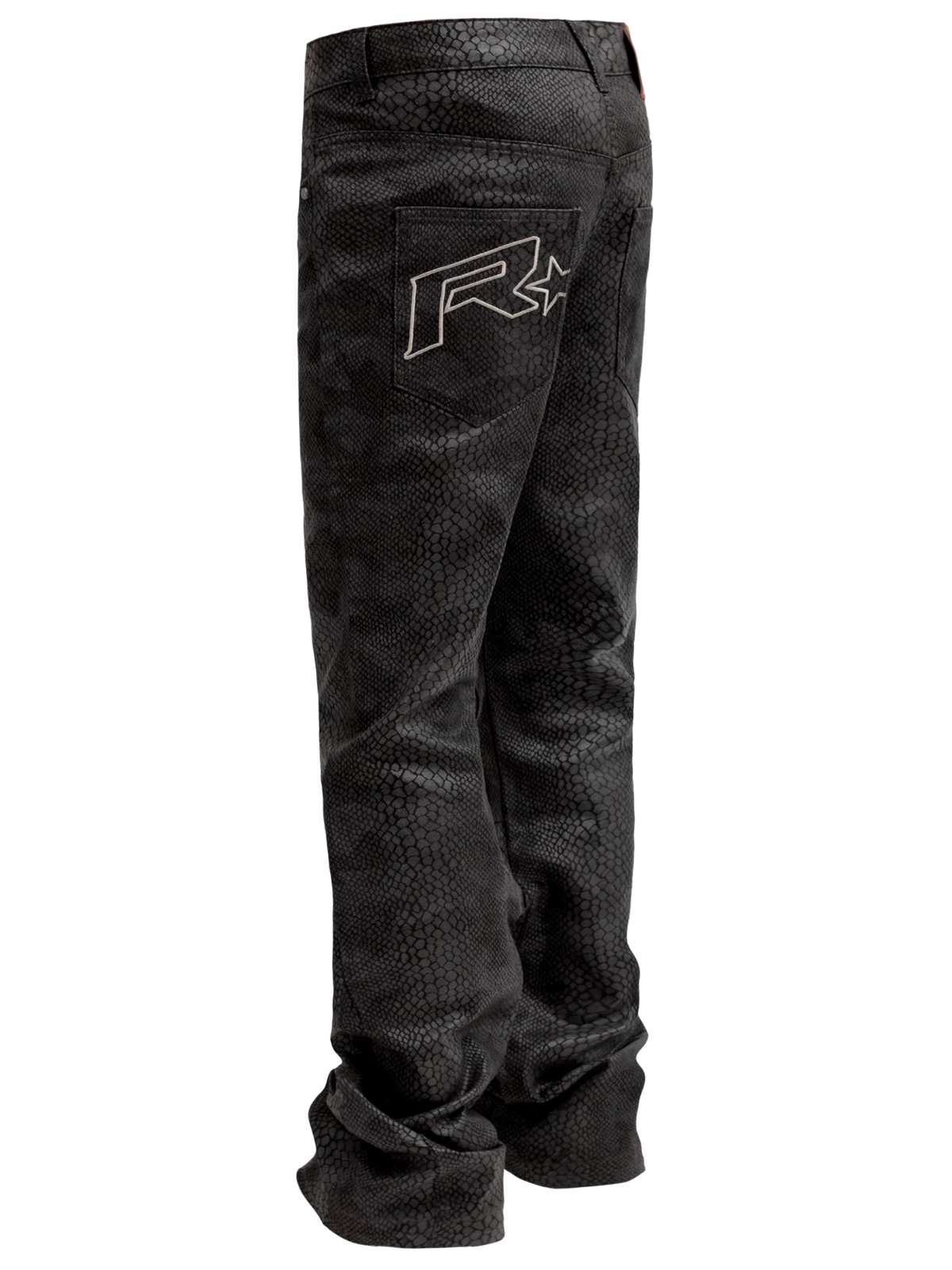 Python Camo Denim - Black - Reputation Studios