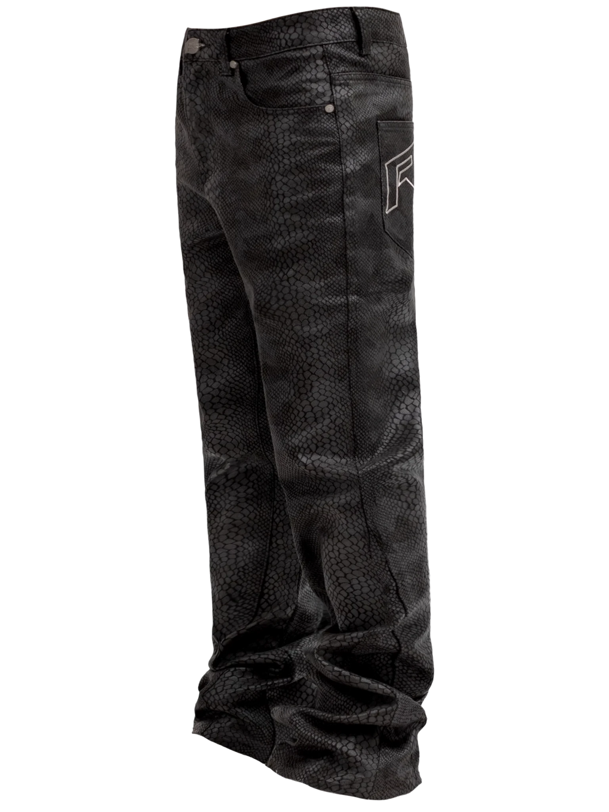 Python Camo Denim - Black - Reputation Studios