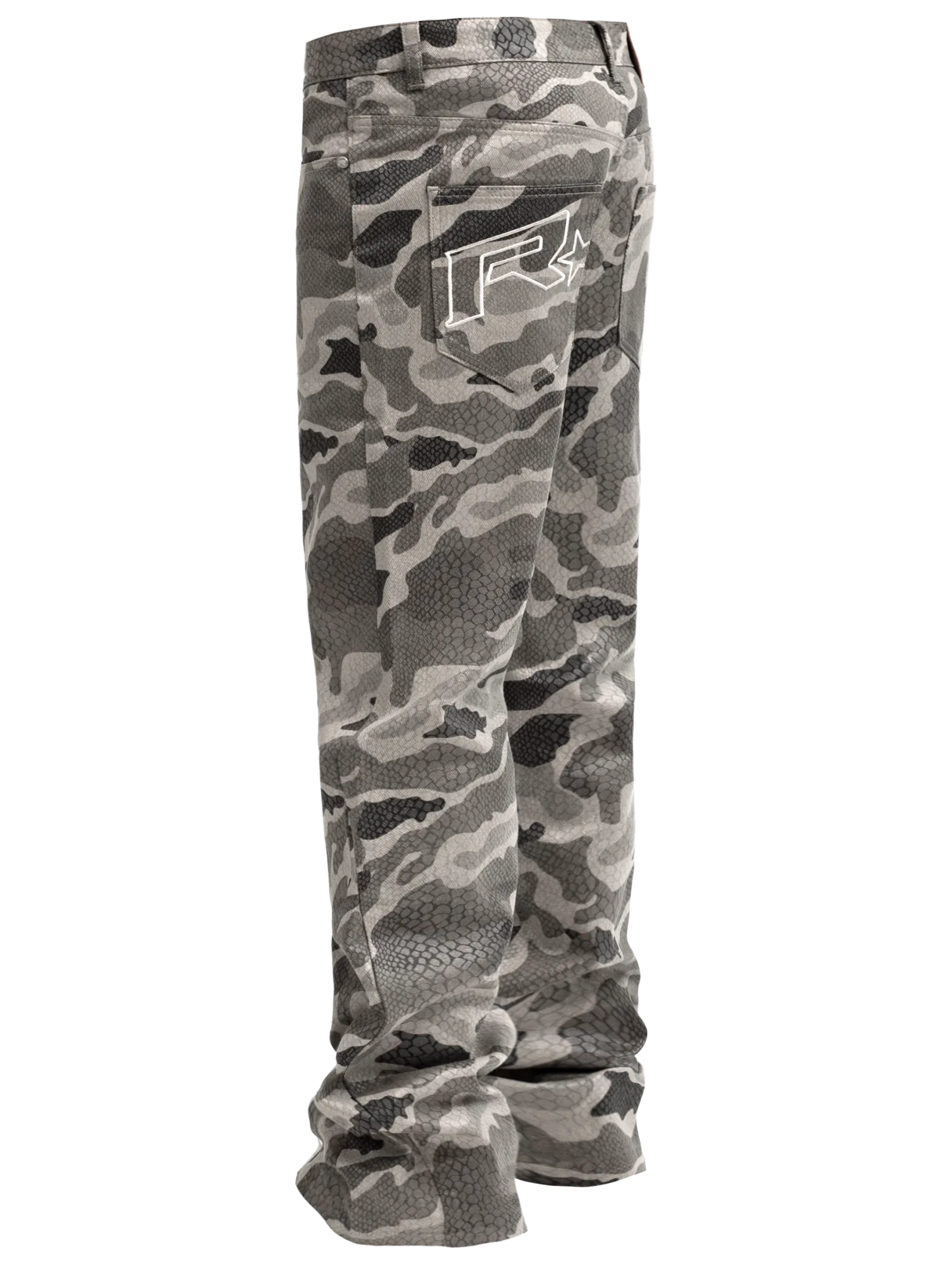 Python Camo Denim - Grey - Reputation Studios