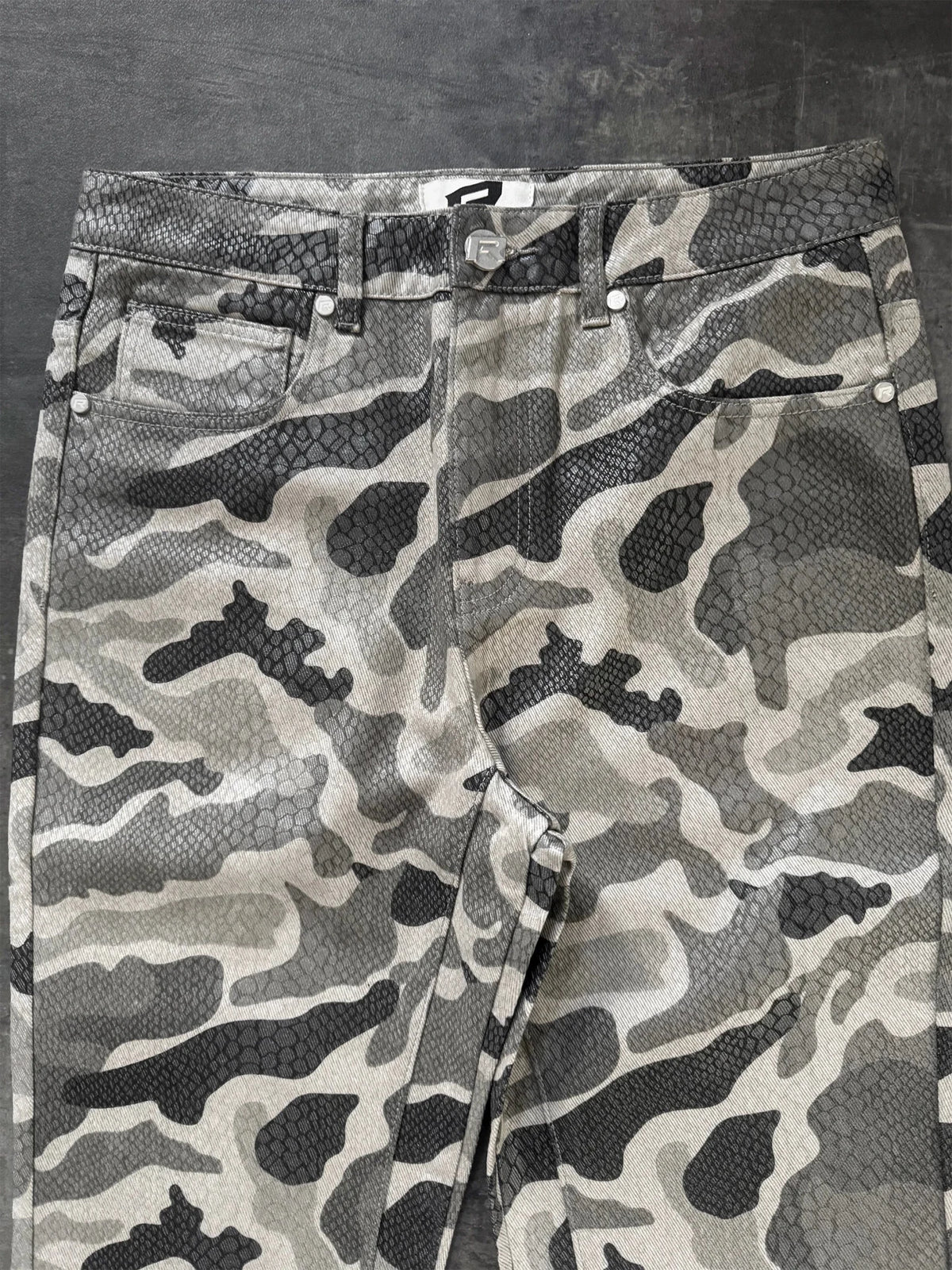 Python Camo Denim - Grey - Reputation Studios