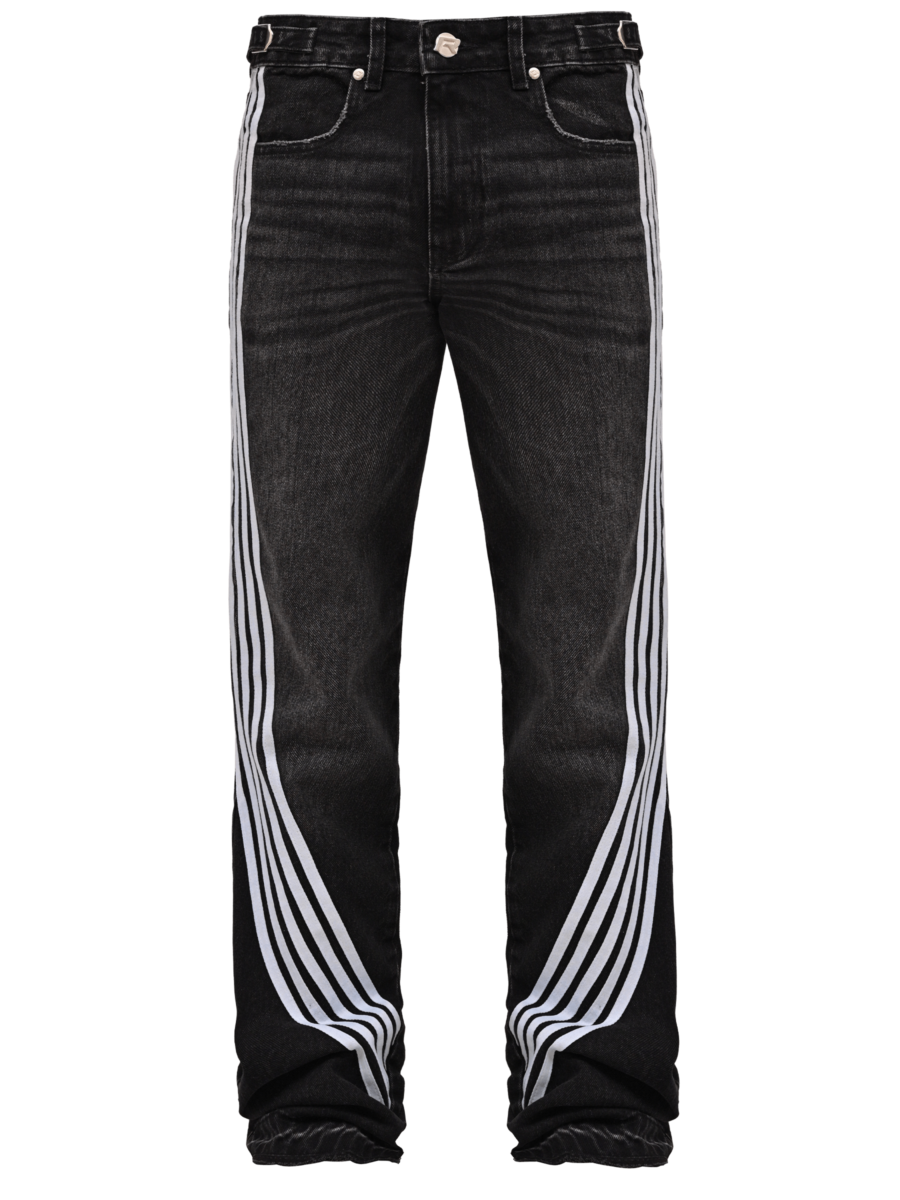Racer Flare Denim - Black