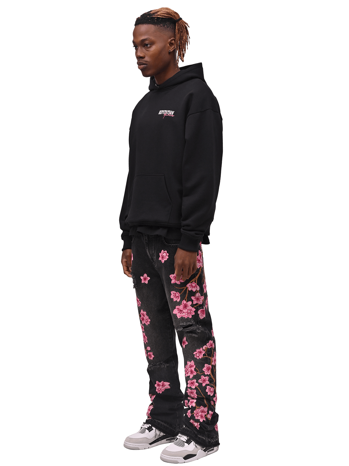 Sakura Flare Denim - Black - Reputation Studios
