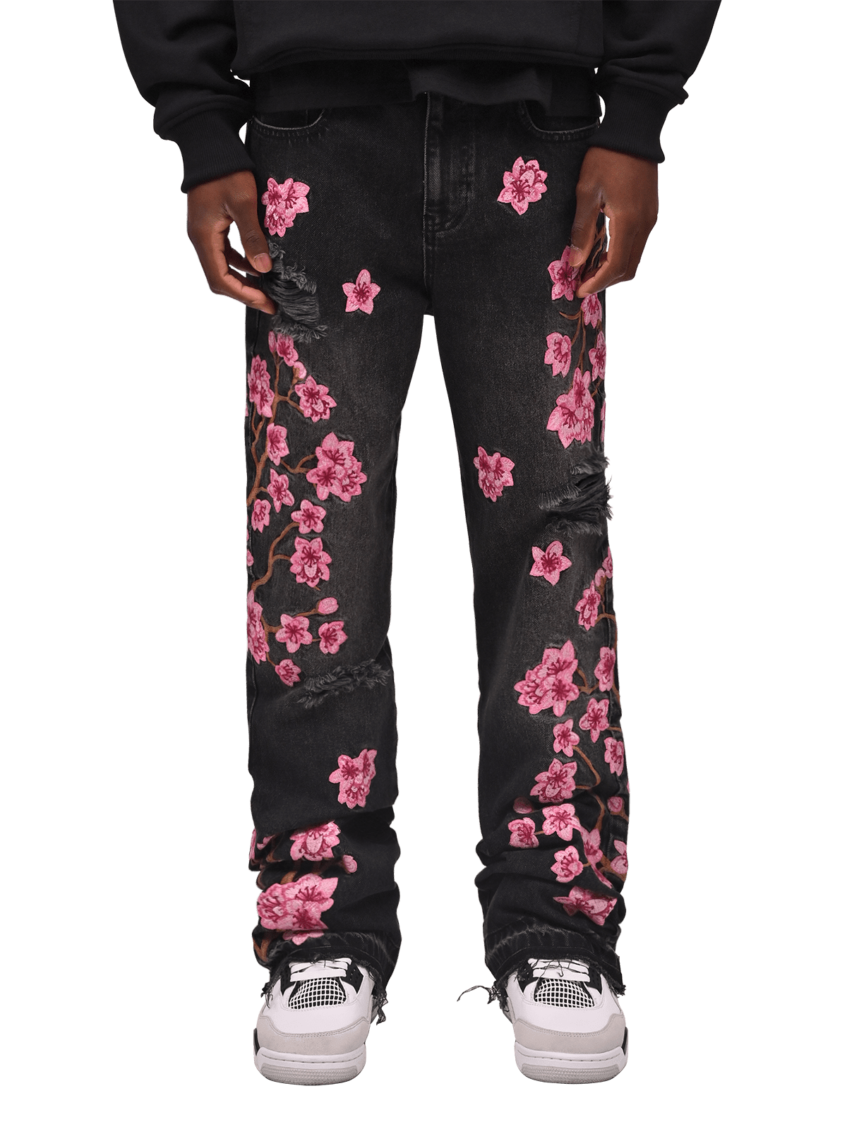 Sakura Flare Denim - Black - Reputation Studios