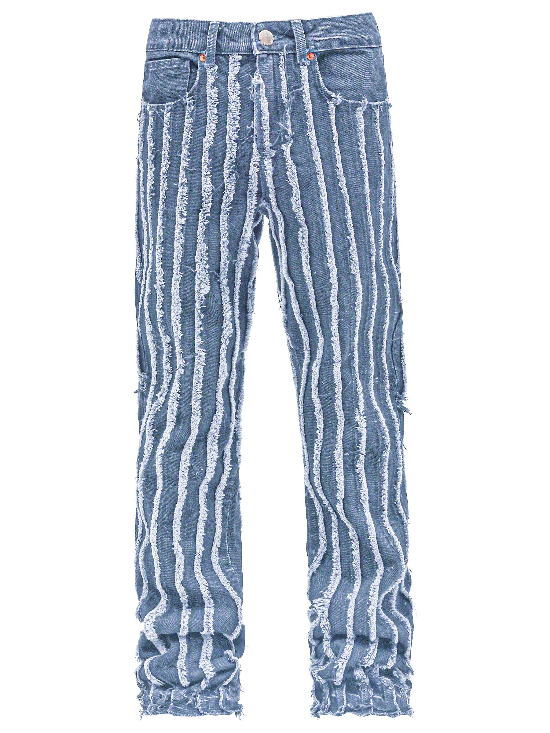 Slashed Flare Denim - Light Stone