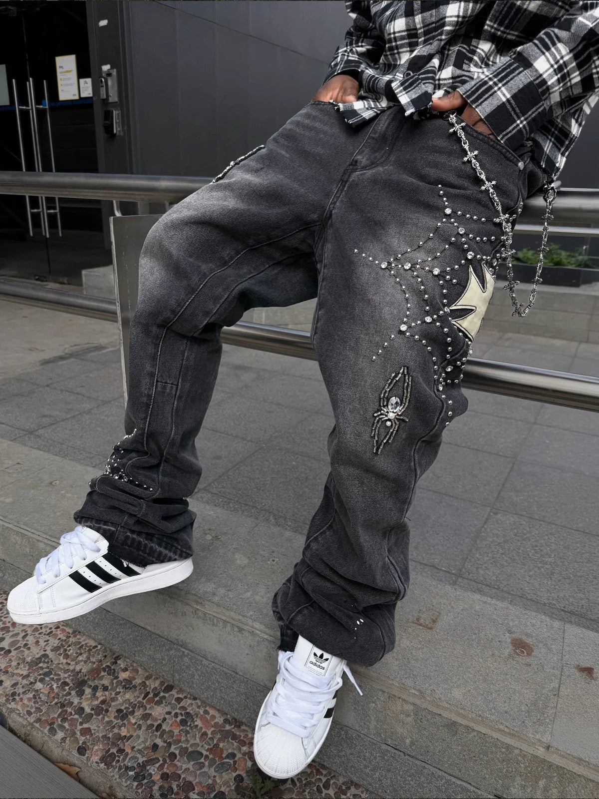 Spider Denim - Black - Reputation Studios
