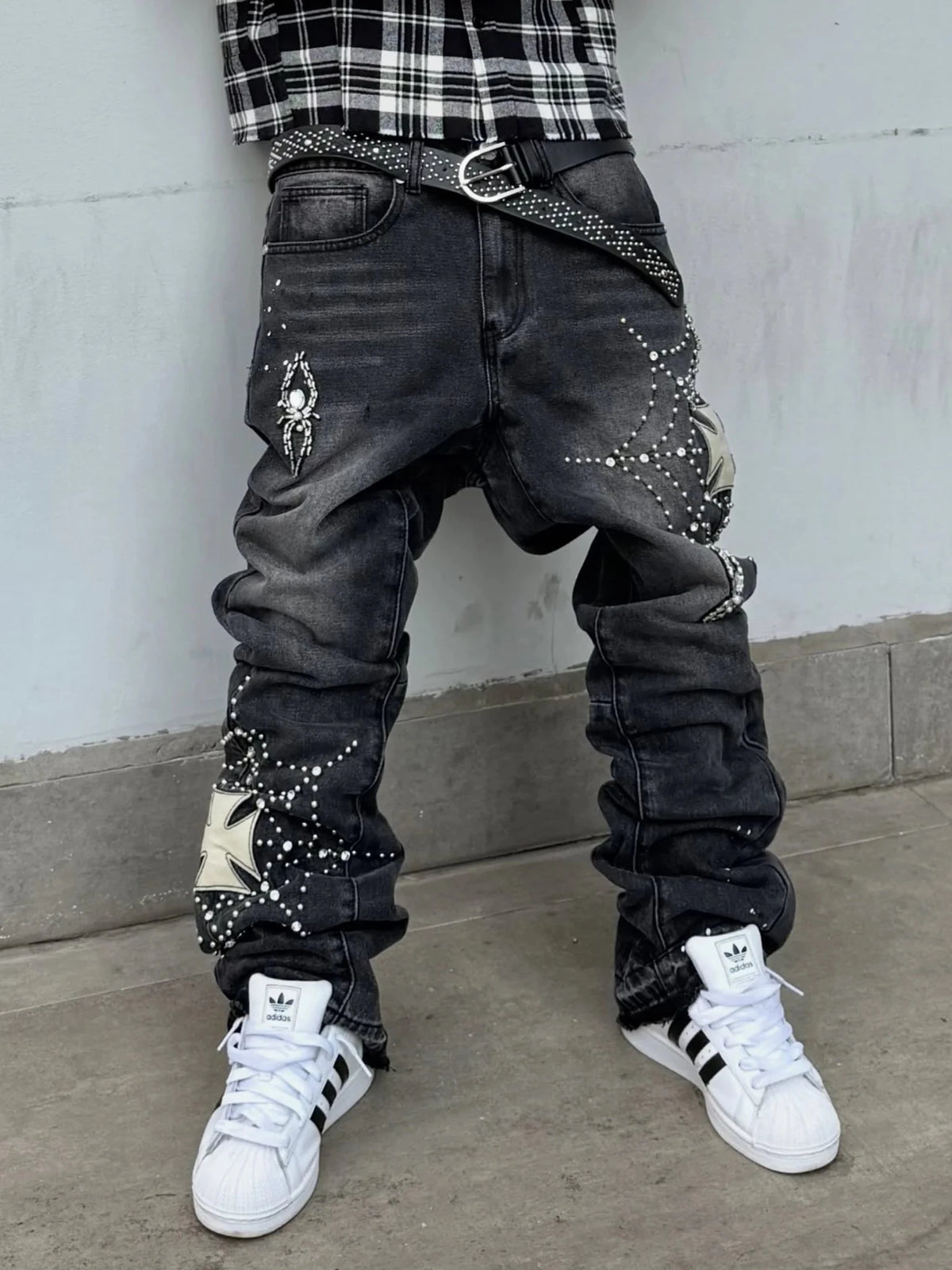 Spider Denim - Black - Reputation Studios