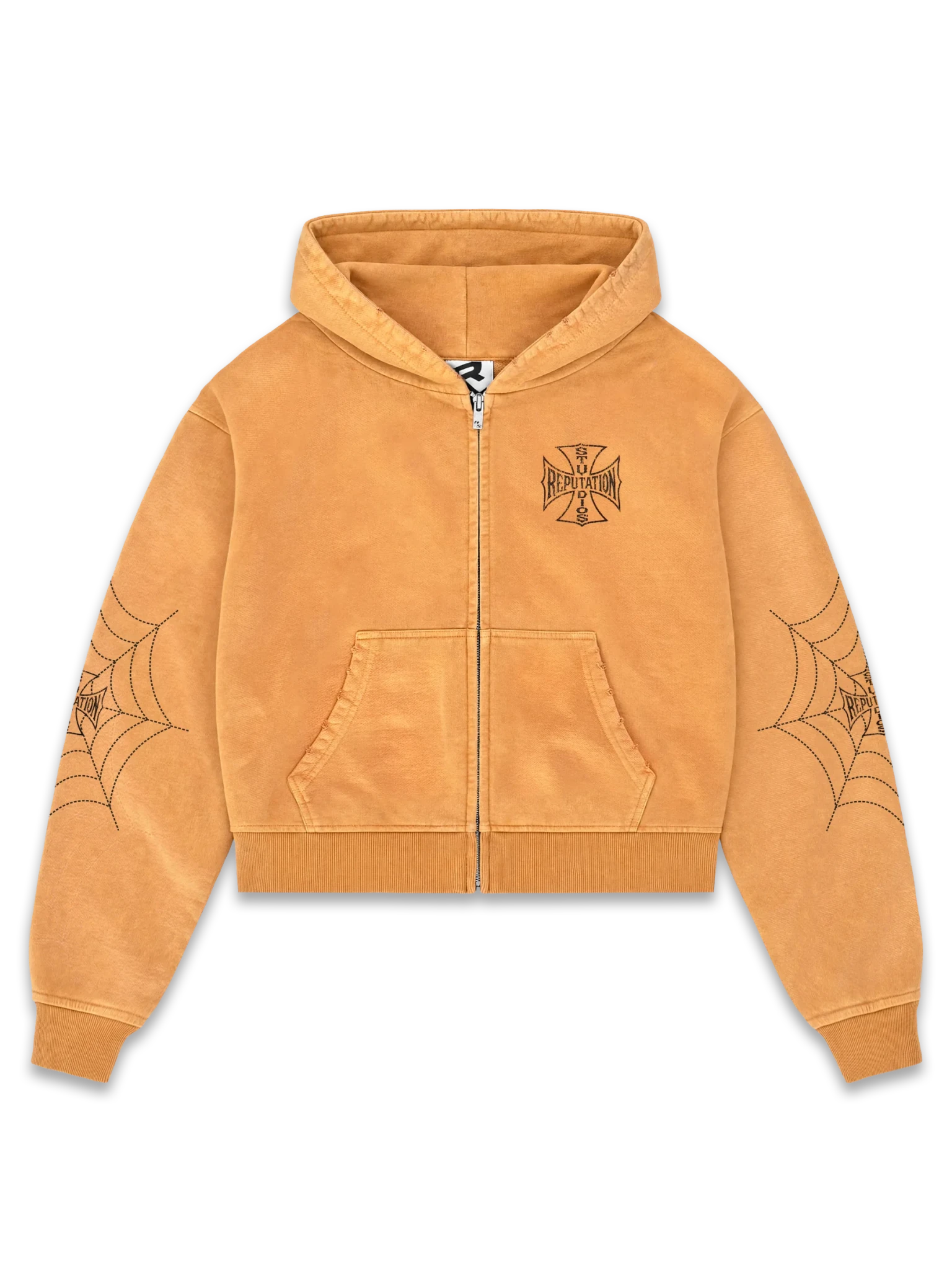 Spider Hoodie - Orange - Reputation Studios