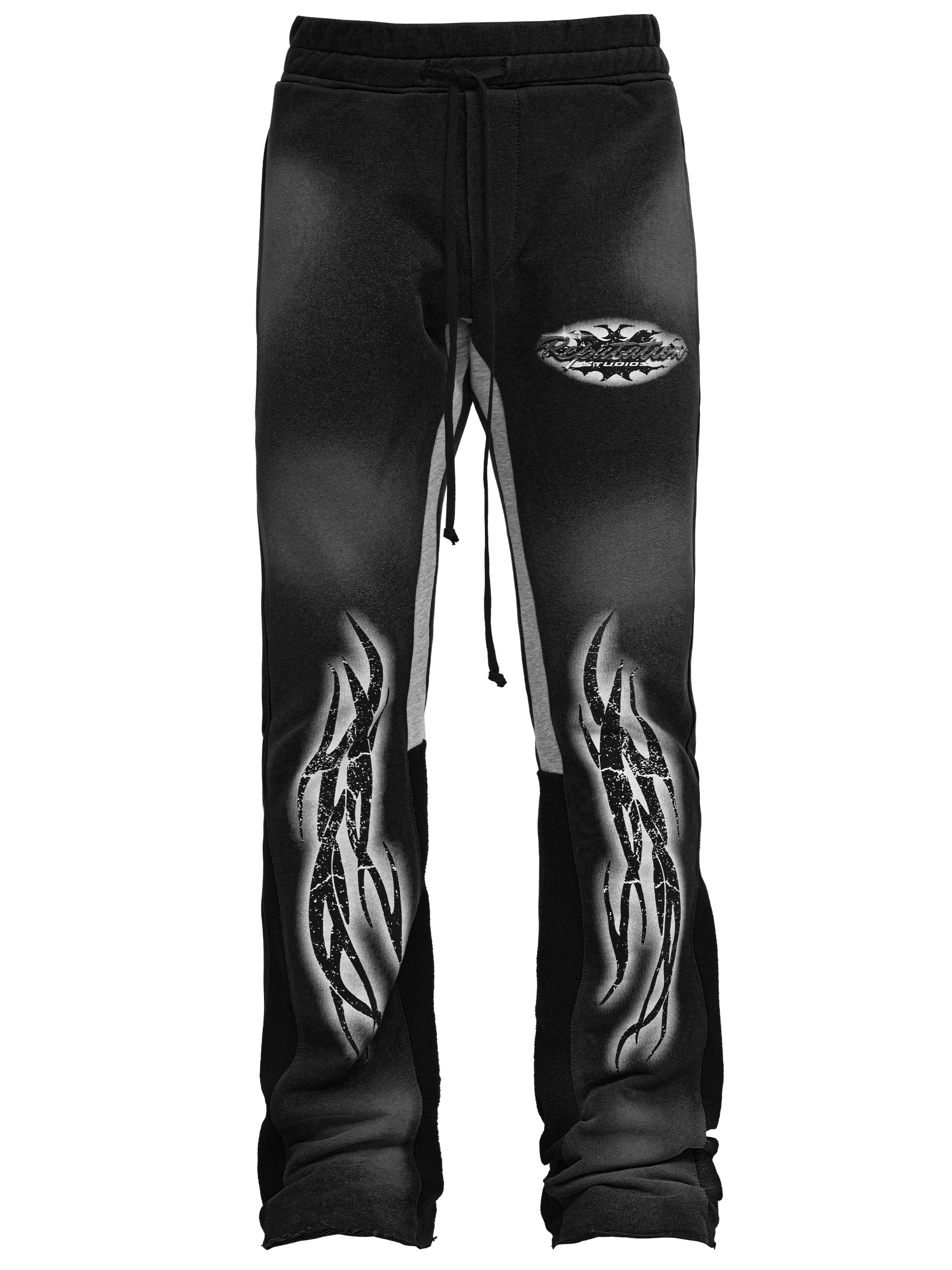 Tribal Flare Sweatpants - Black