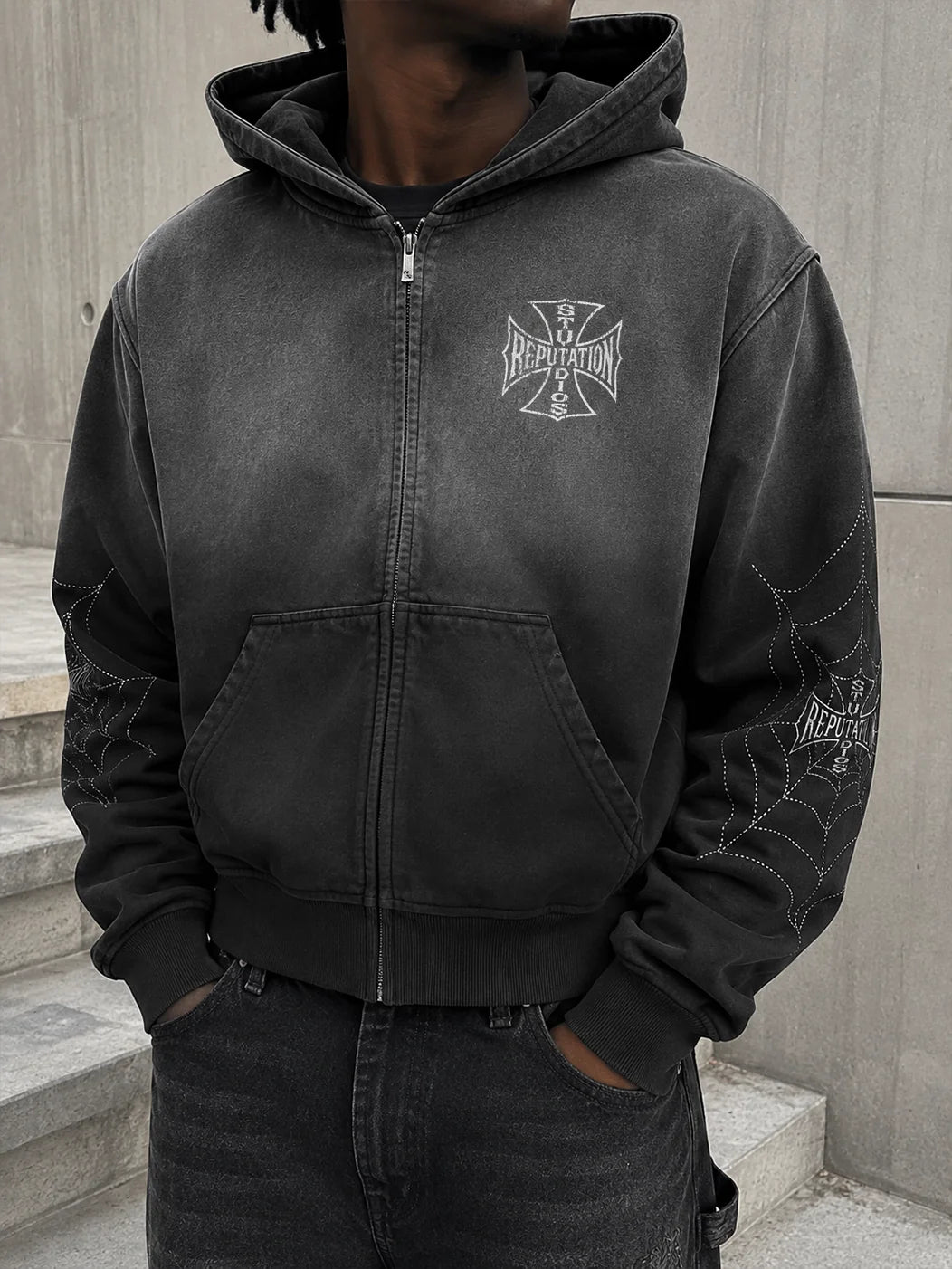 Spider Hoodie - Black