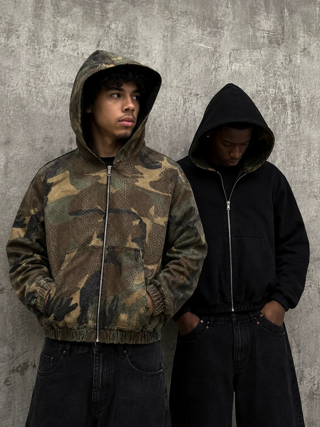 Reversible Python Camo Hoodie