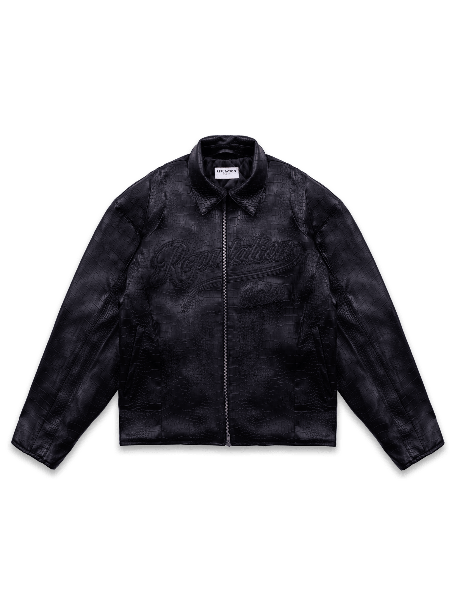 Vintage Leather Jacket - Croc
