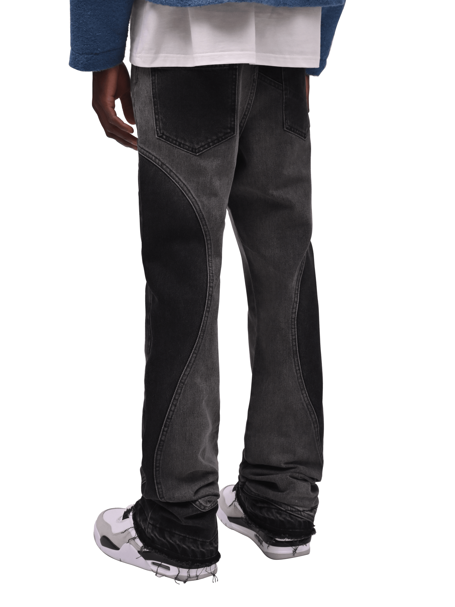 Wave Flare Denim - Black - Reputation Studios