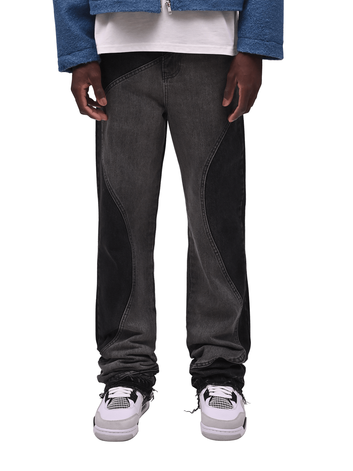 Wave Flare Denim - Black - Reputation Studios