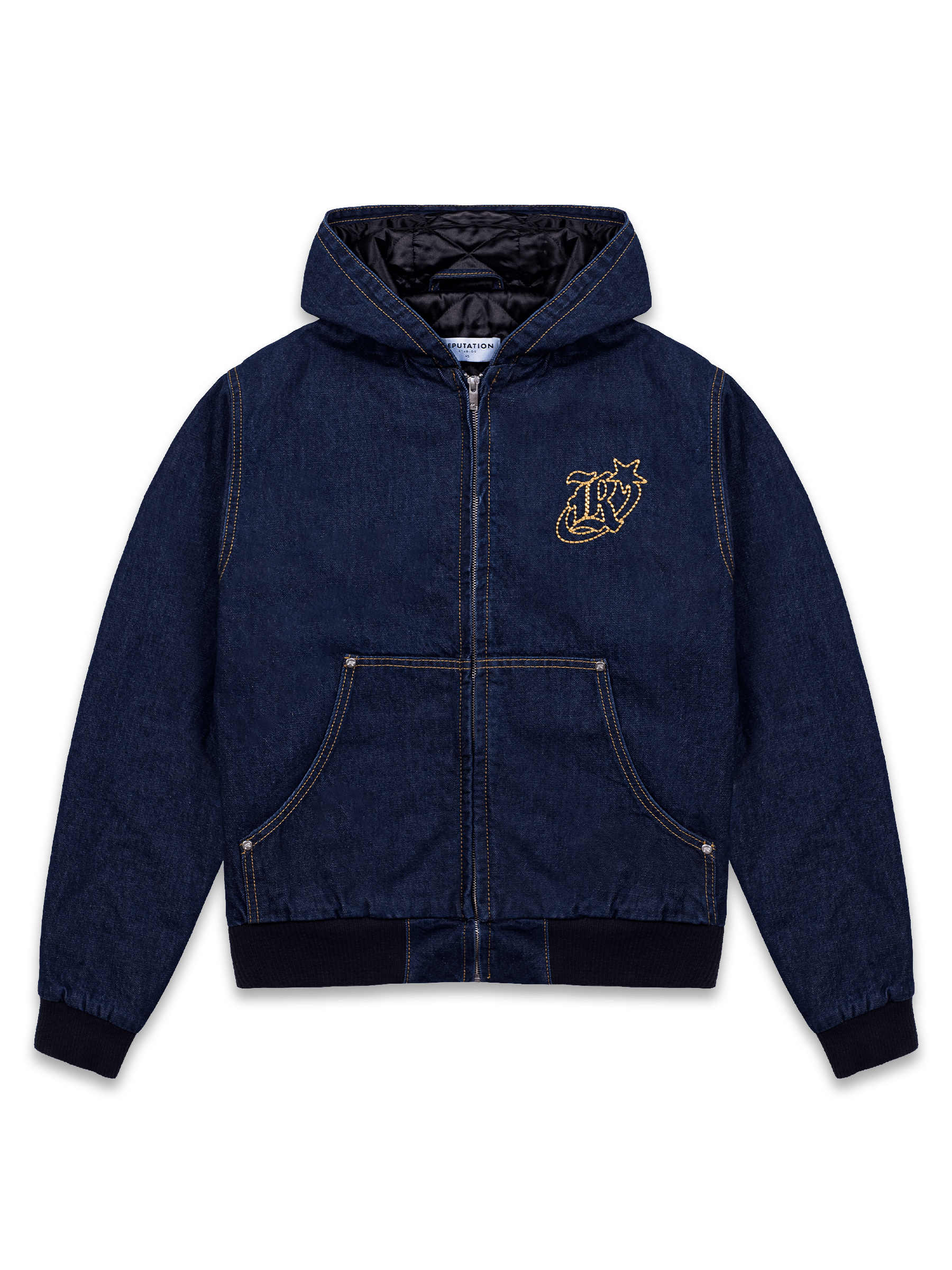【Reputation studios】セットアップ対応 Workwear Denim Hoodie Workwear Denim Hoodie