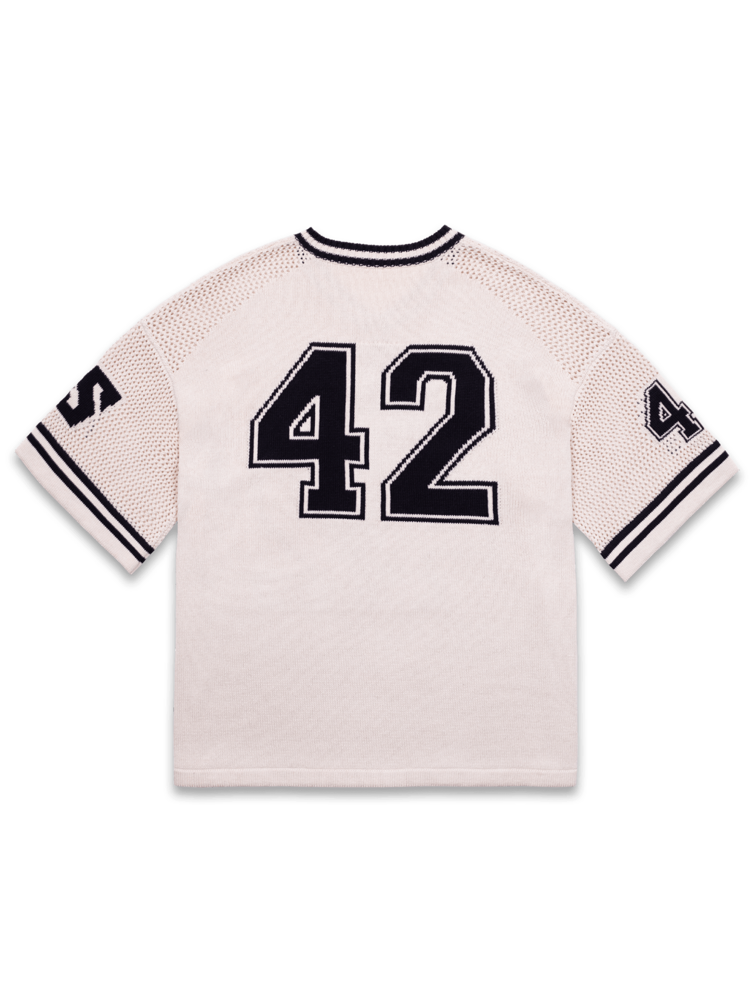 Y2K Knit Hockey Jersey - Cream - Reputation Studios