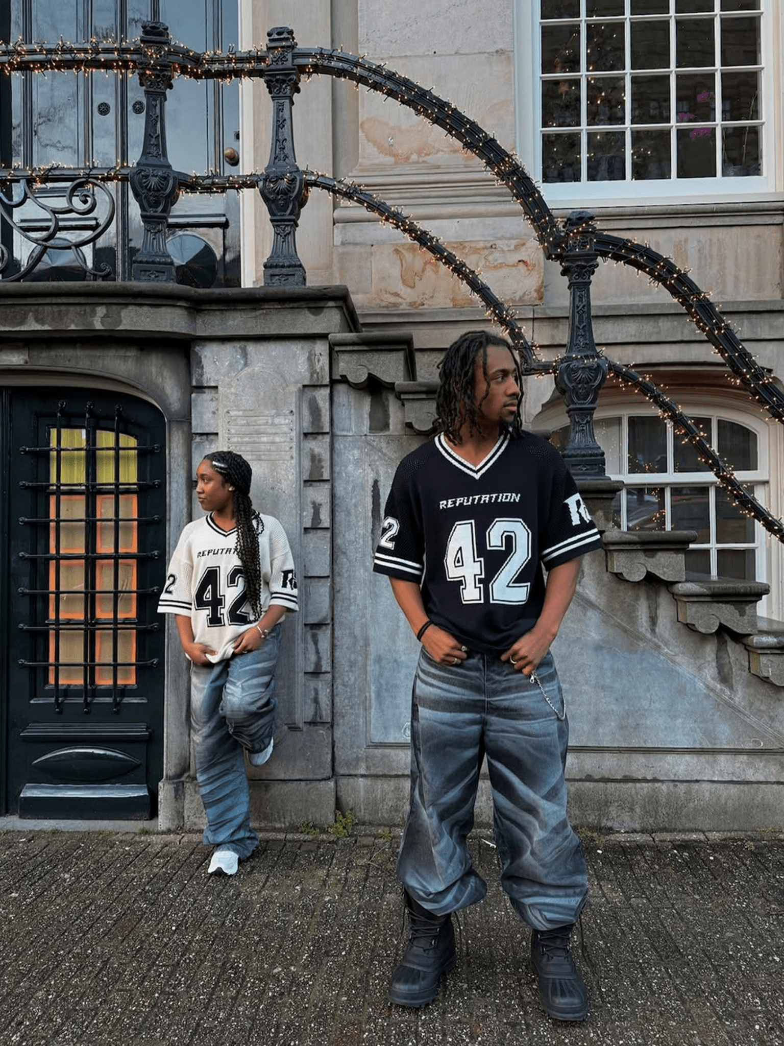 Y2K Knit Hockey Jersey - Cream - Reputation Studios
