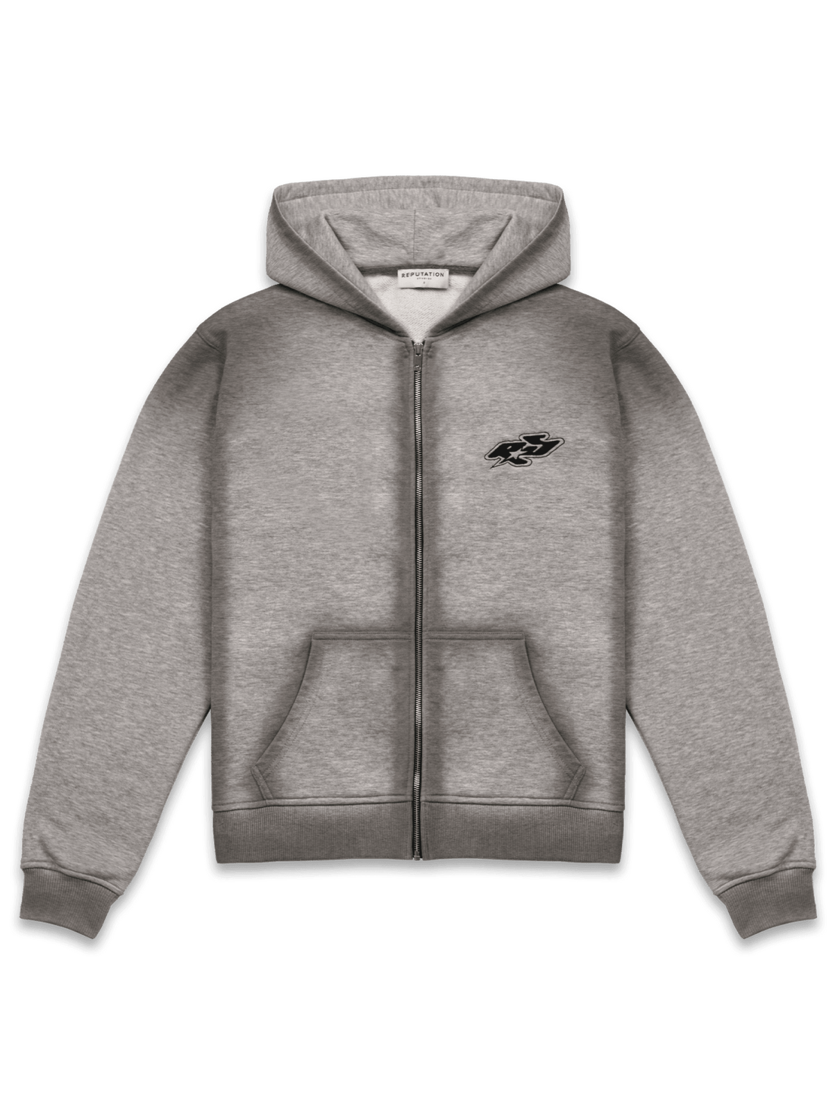 Y2K Zipper Hoodie - Heather Grey