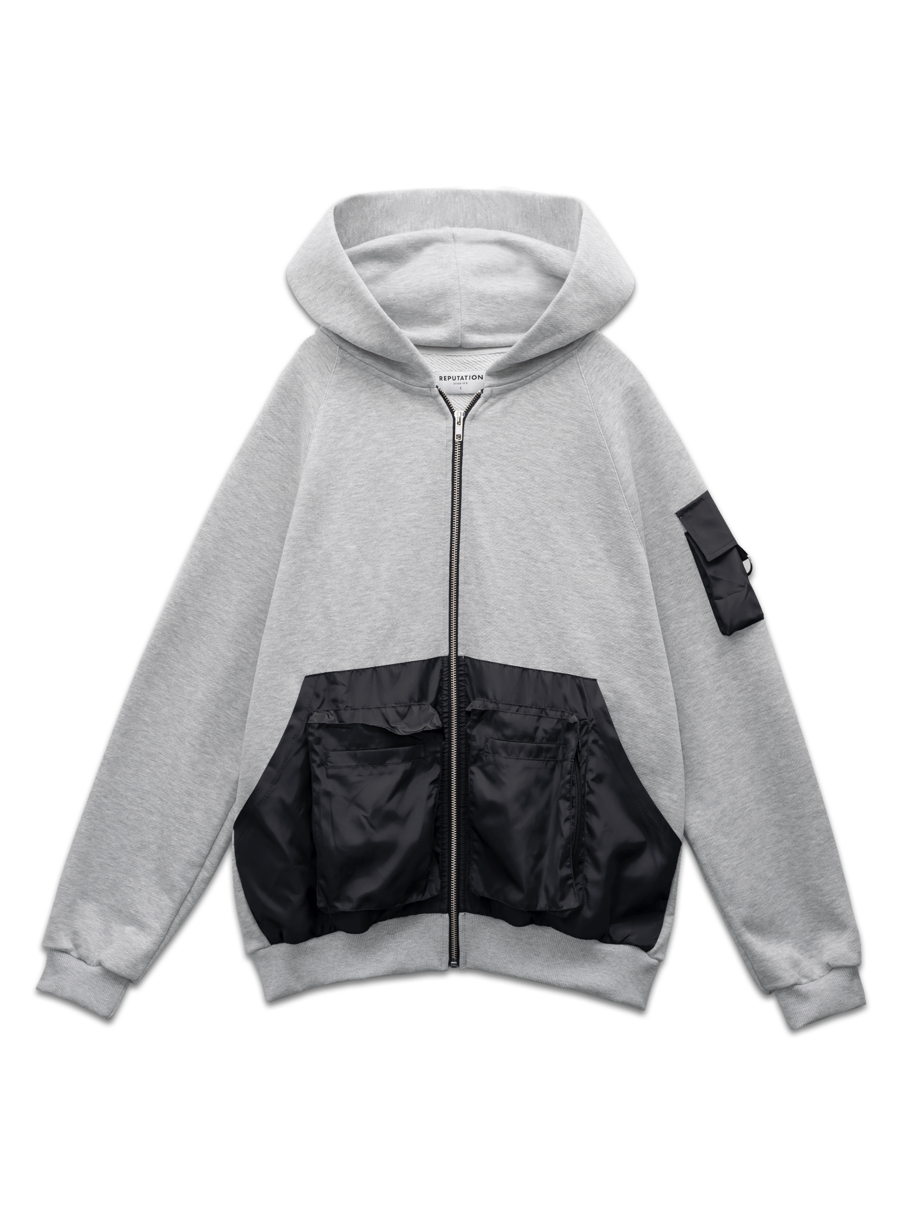 Utility Hoodie - Heather Grey