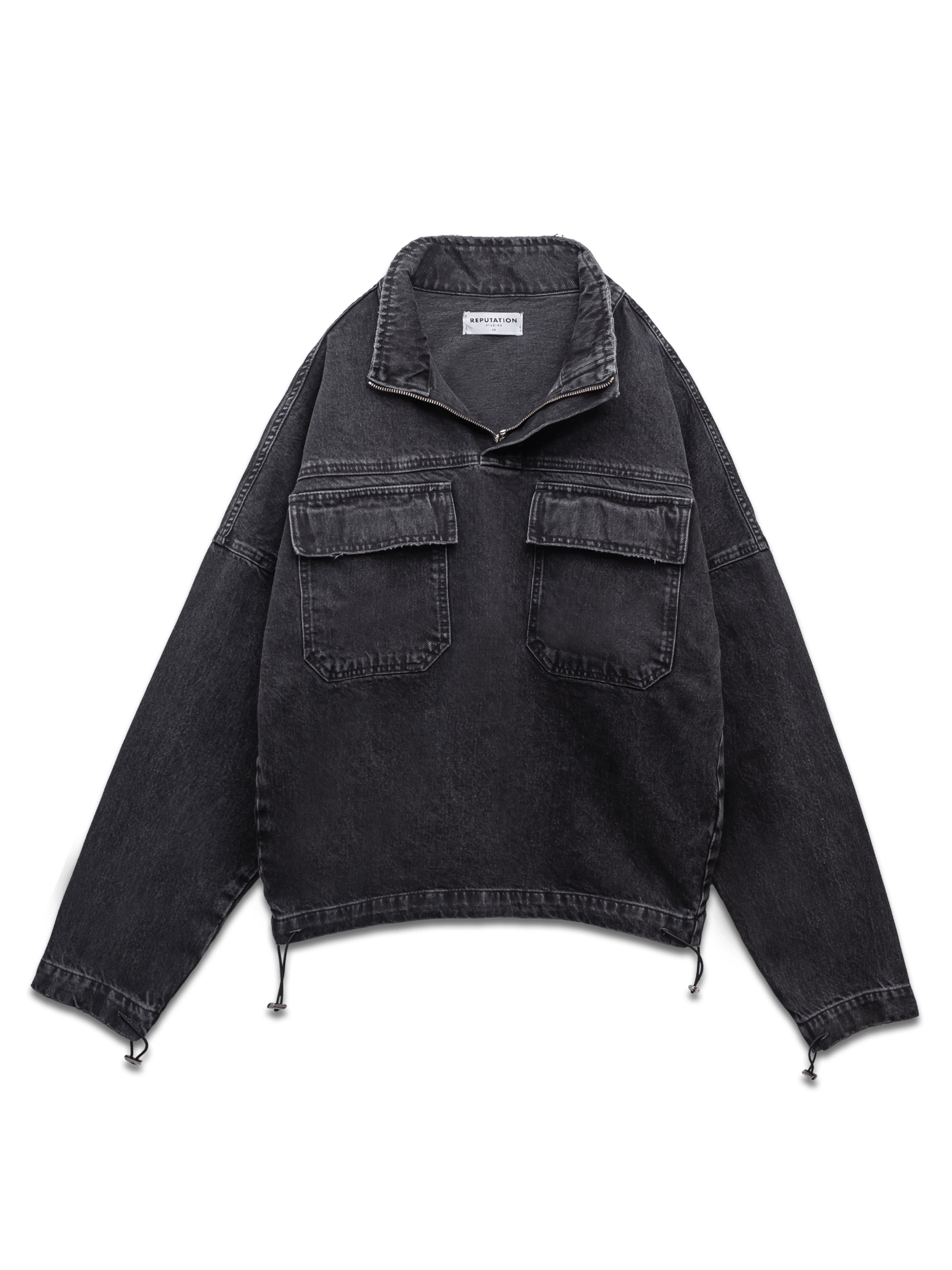 Denim Anorak - Black