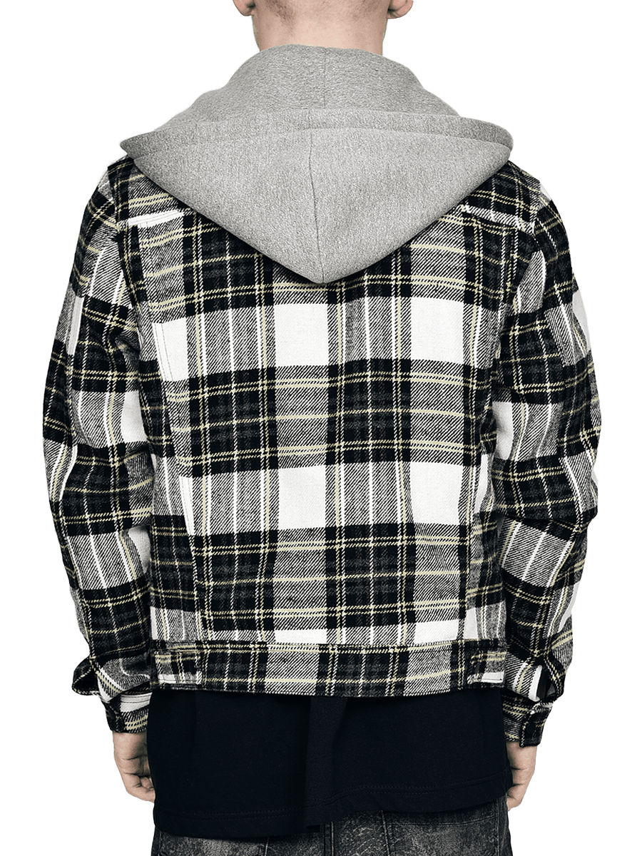 Flannel with Hood - Yellow