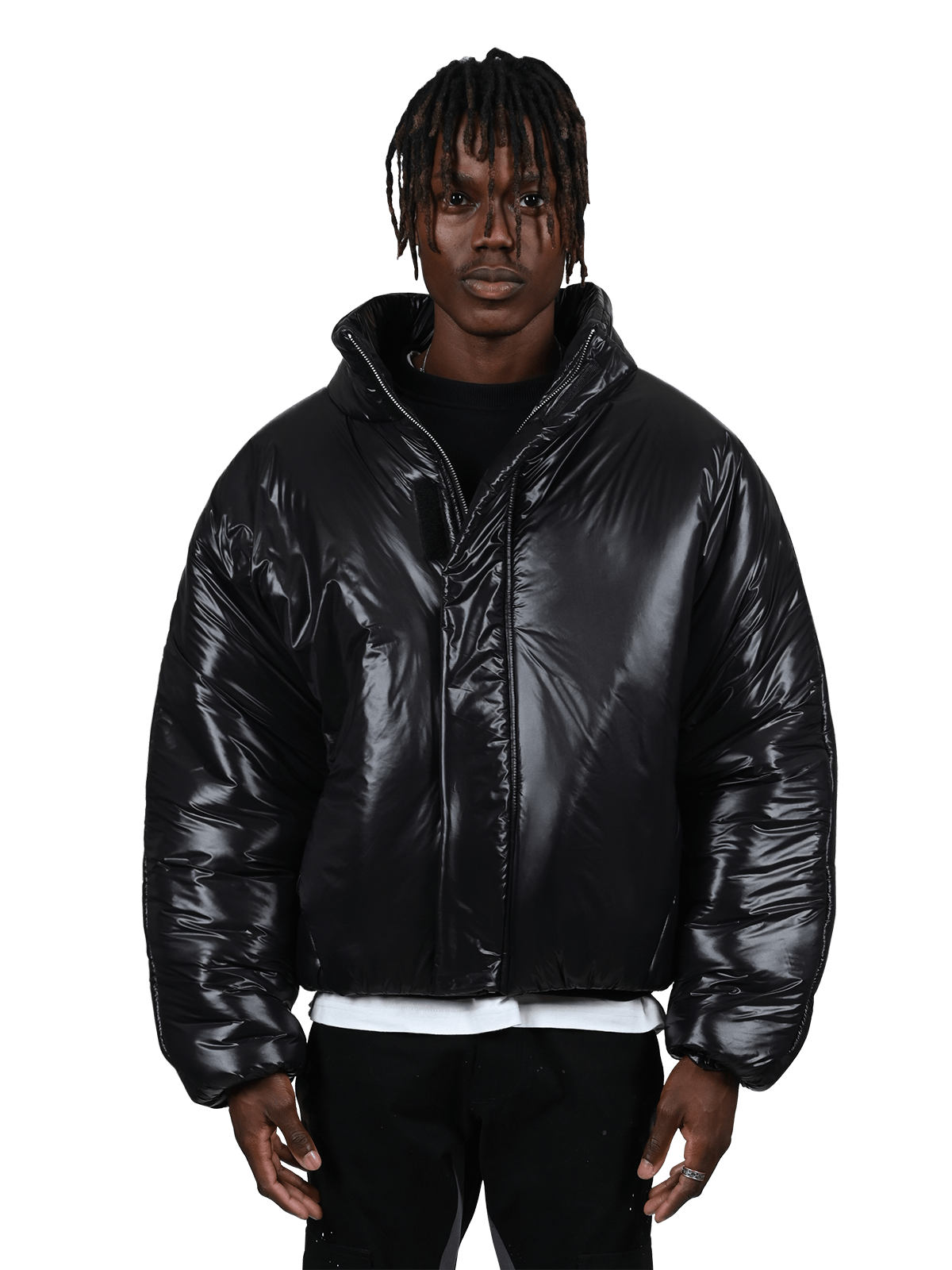 Oversized Puffer Jacket - Black