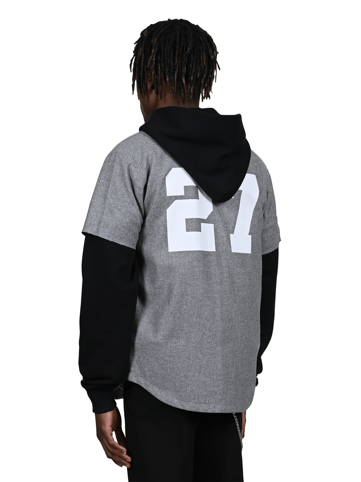 Wool Baseball Jersey - Grey