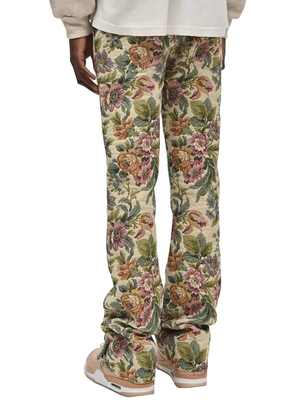Flare Tapestry Pants - Floral