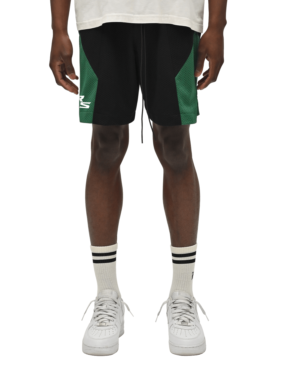 Panel Mesh Shorts - Racing Green