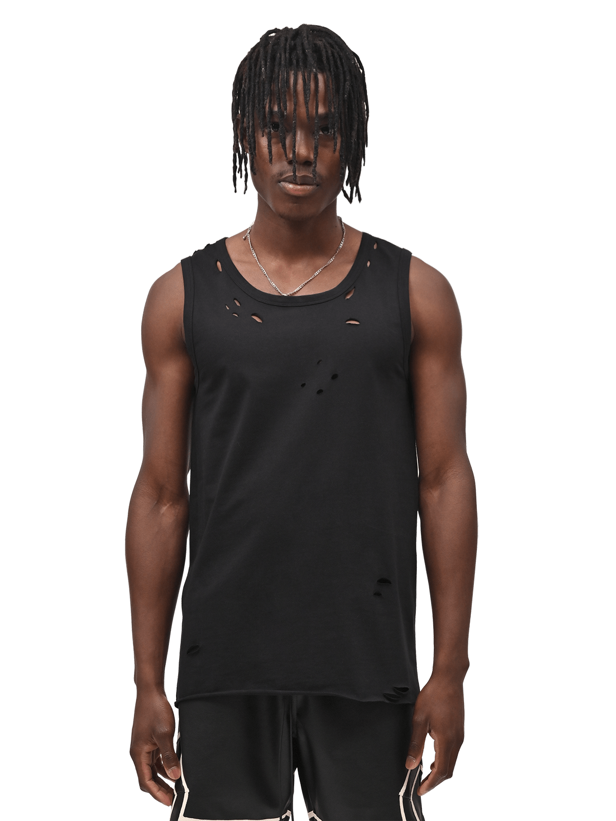 Ripped Vest - Black