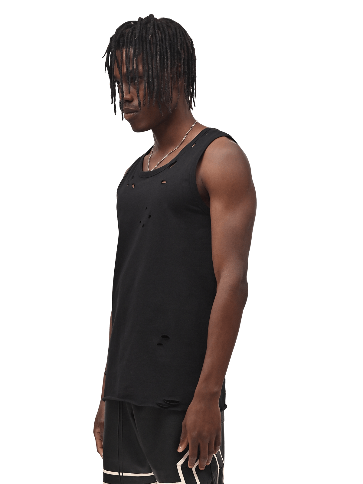 Ripped Vest - Black