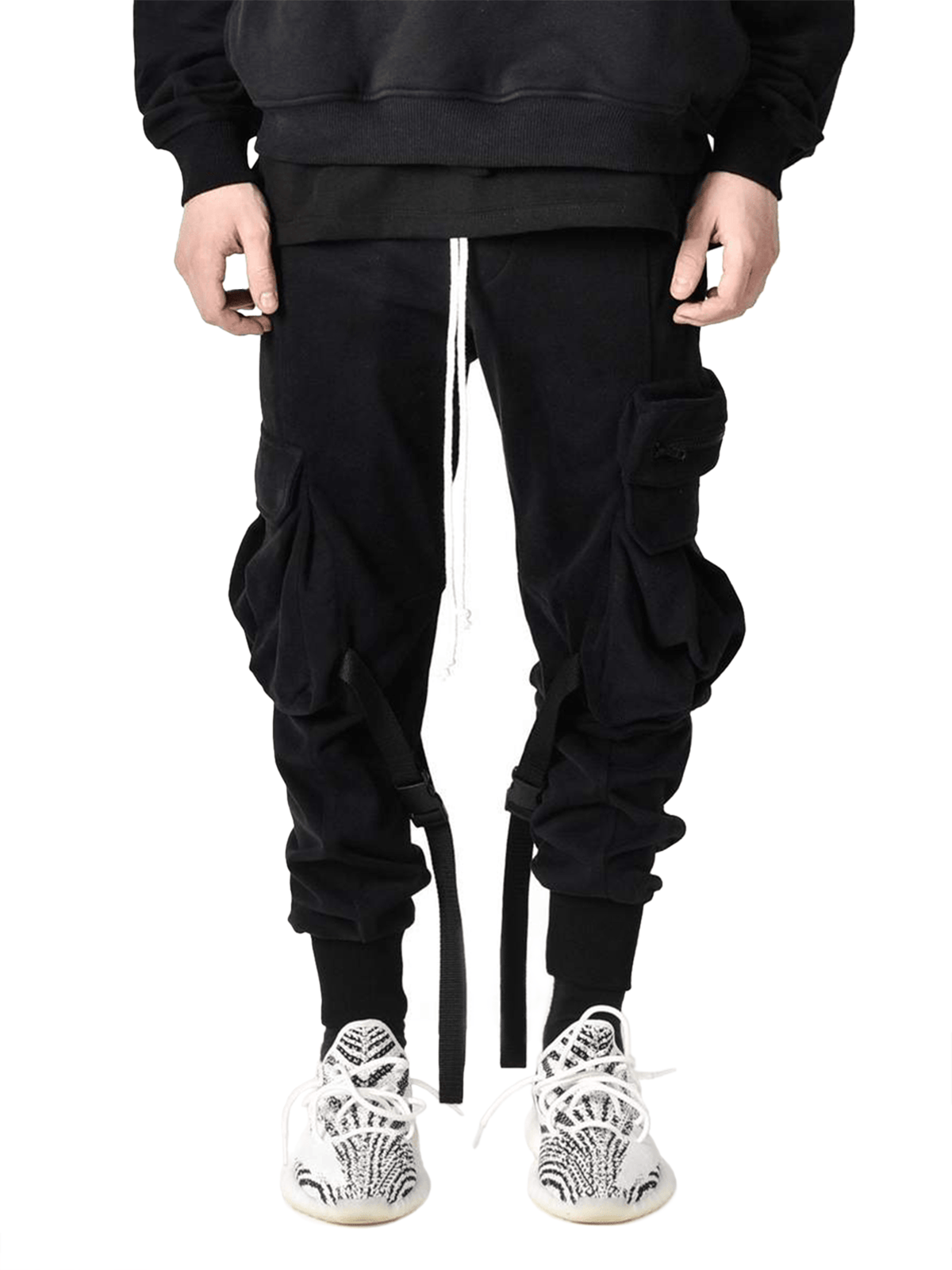 Cargo Sweatpants - Black - Reputation Studios