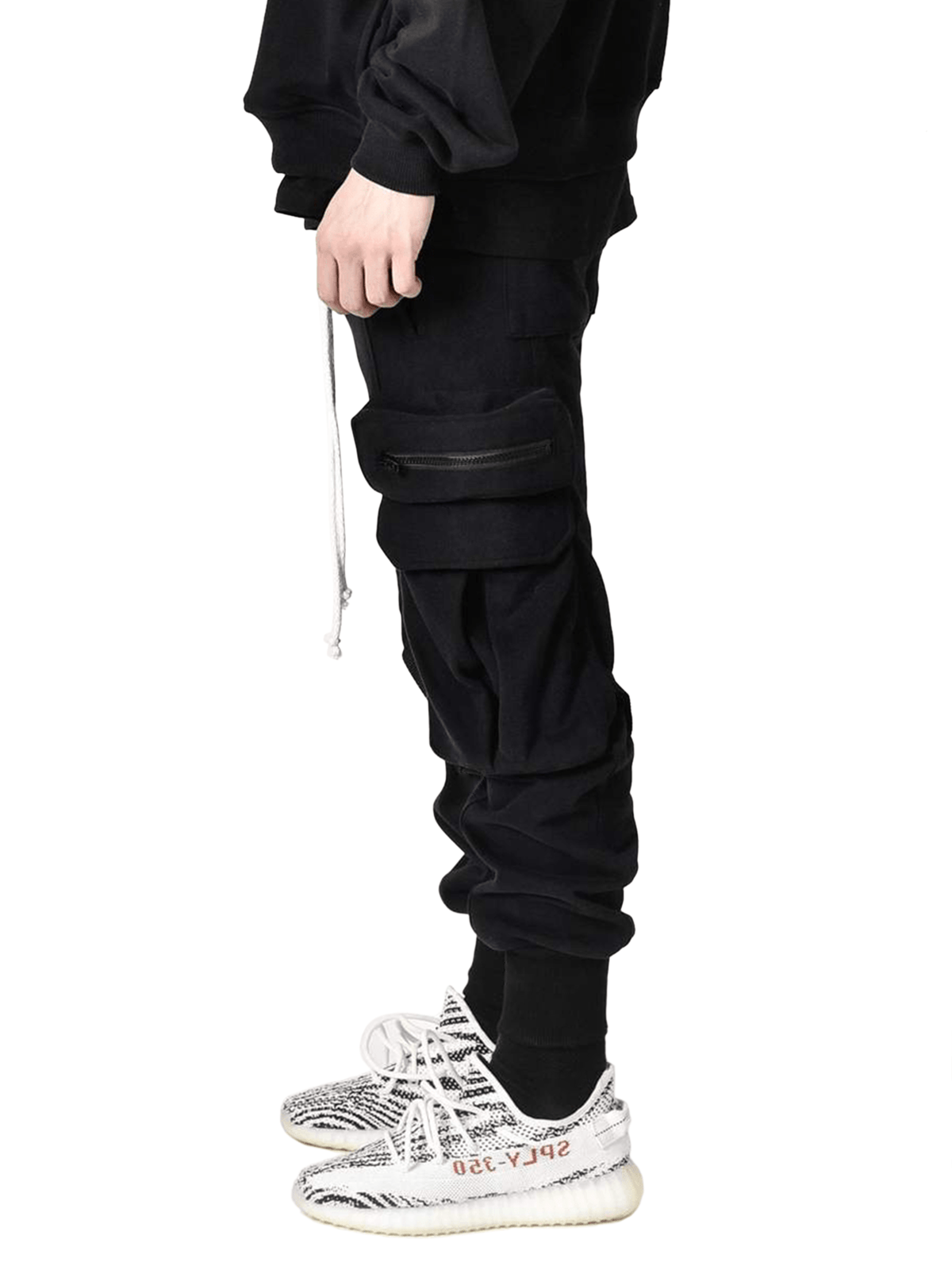 Cargo Sweatpants - Black - Reputation Studios