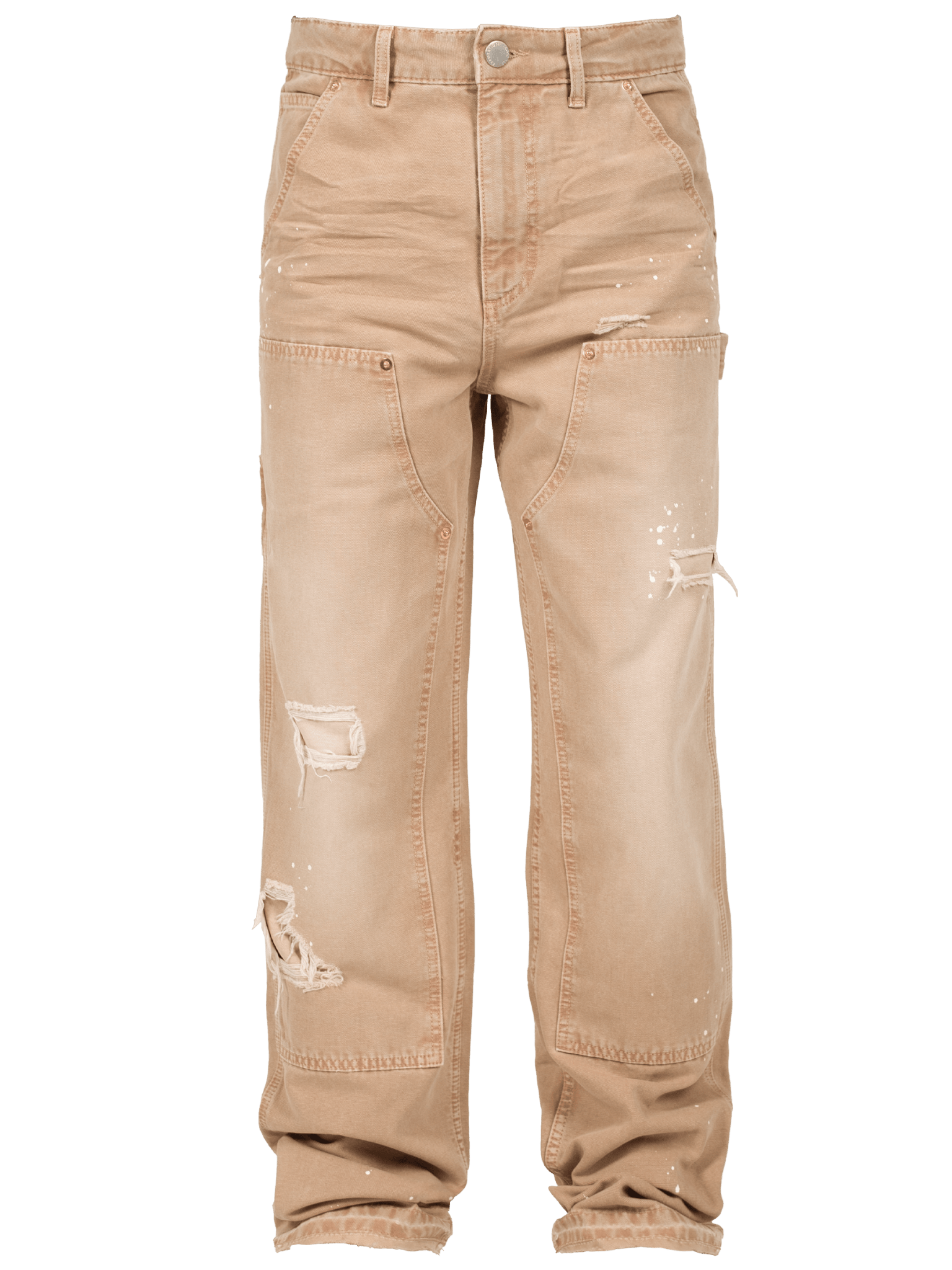 Carpenter Canvas Pants - Beige - Reputation Studios