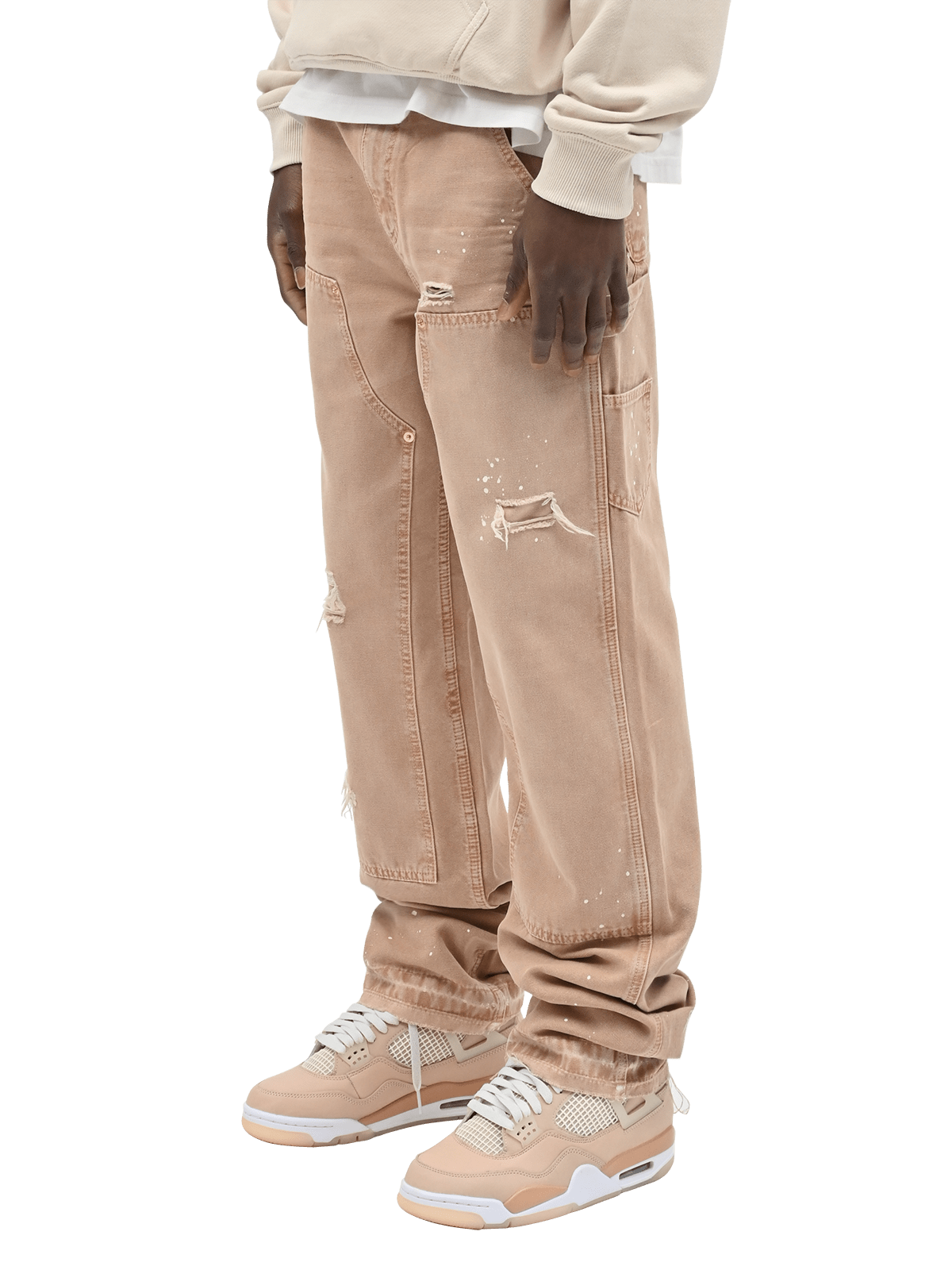 Carpenter Canvas Pants - Beige - Reputation Studios