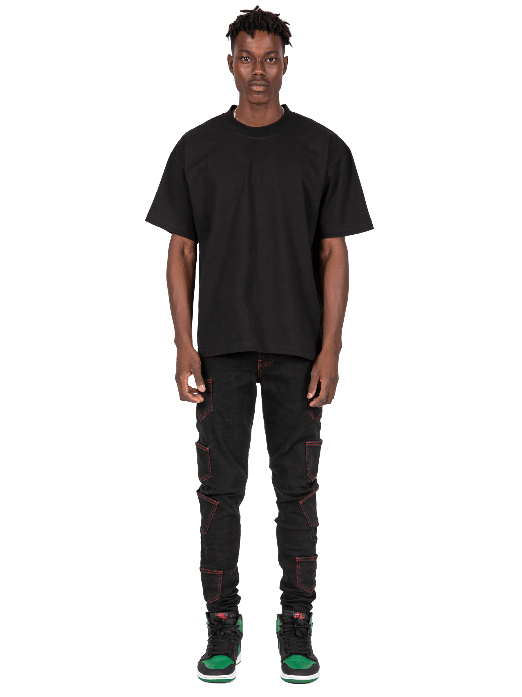 Contrast Stitch Denim