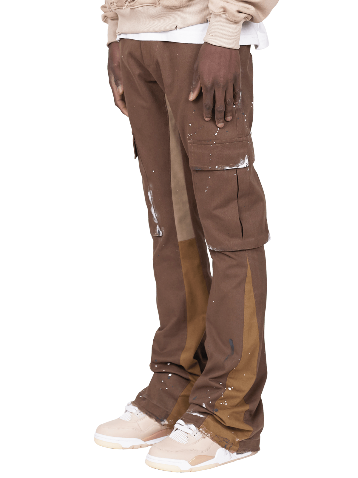 Flare Cargo Pants - Tobacco