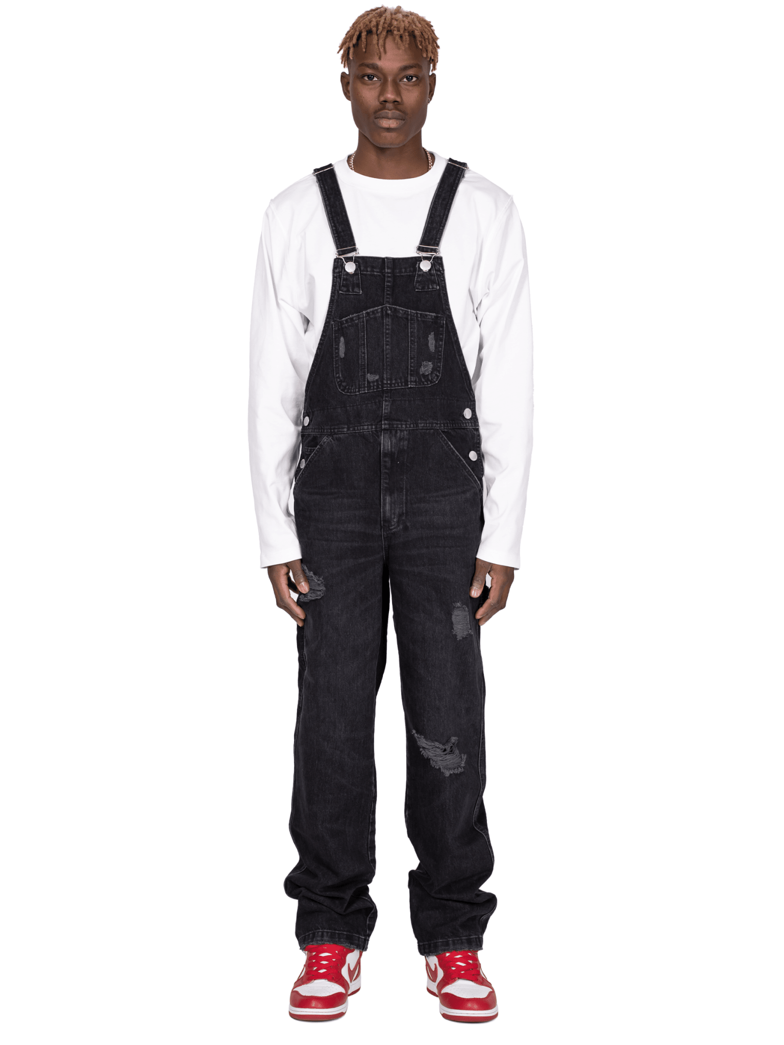Denim Overalls - Black - Reputation Studios